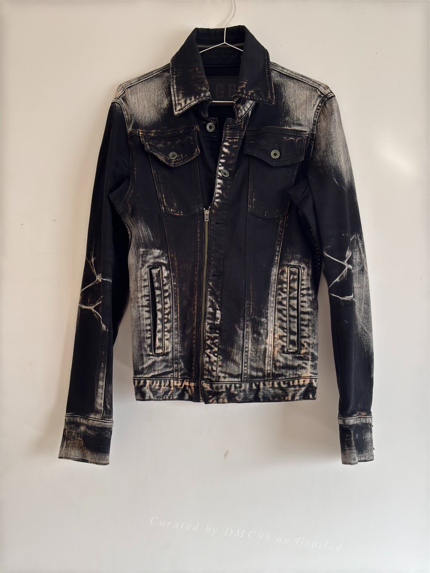 DEN IM by SIKI IM L.G.B Washed Denim Grunge Jacket Size US M / EU 48-50 / 2 - 1 Thumbnail