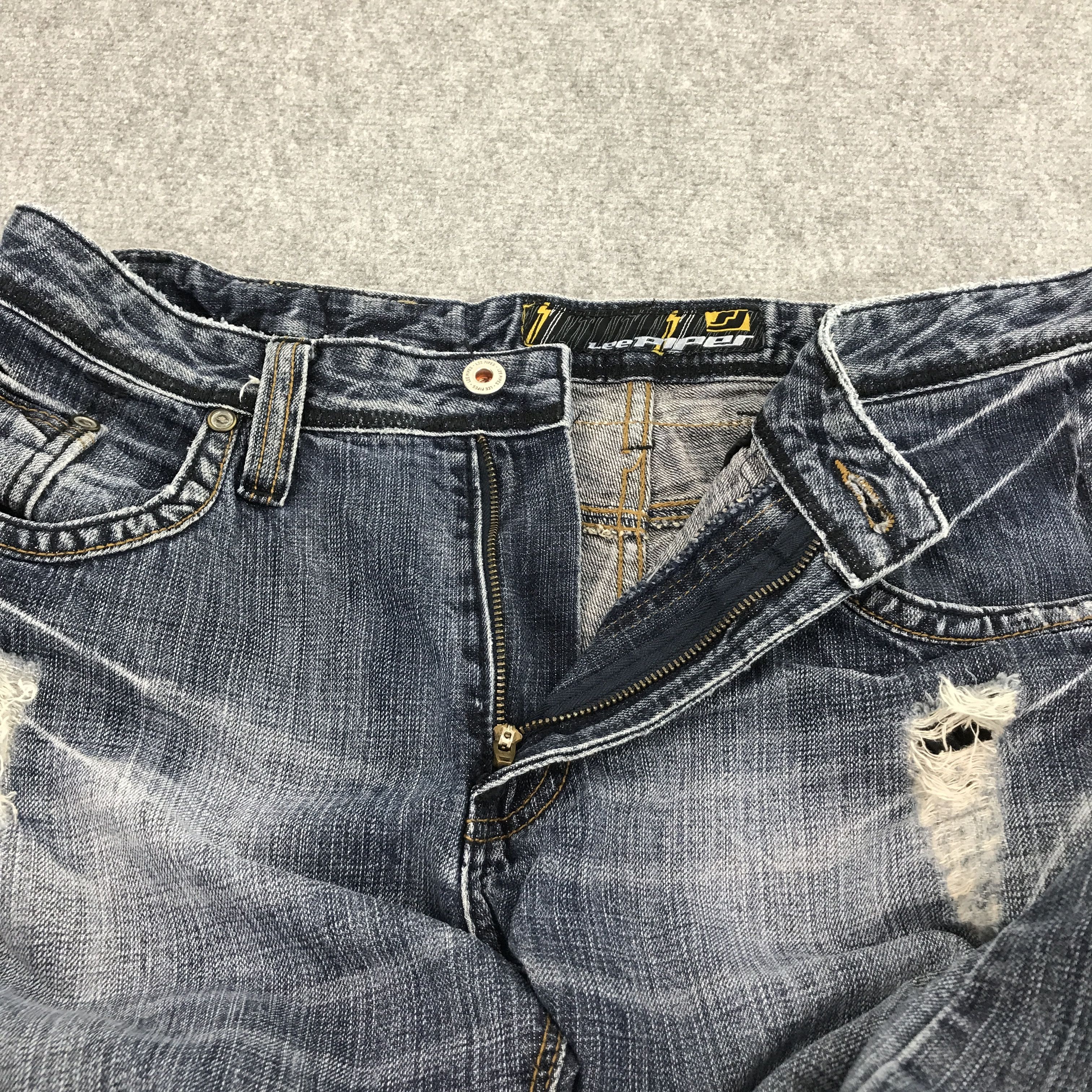 Japanese Brand × Lee Japan style denim Lee distressed jean pants Size US 34 / EU 50 - 7 Thumbnail