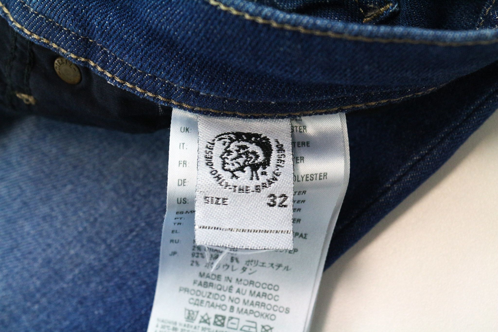 Diesel THYTAN 084RM W32/L32 Blue Stretch Jeans 75263 Size US 32 / EU 48 - 7 Thumbnail