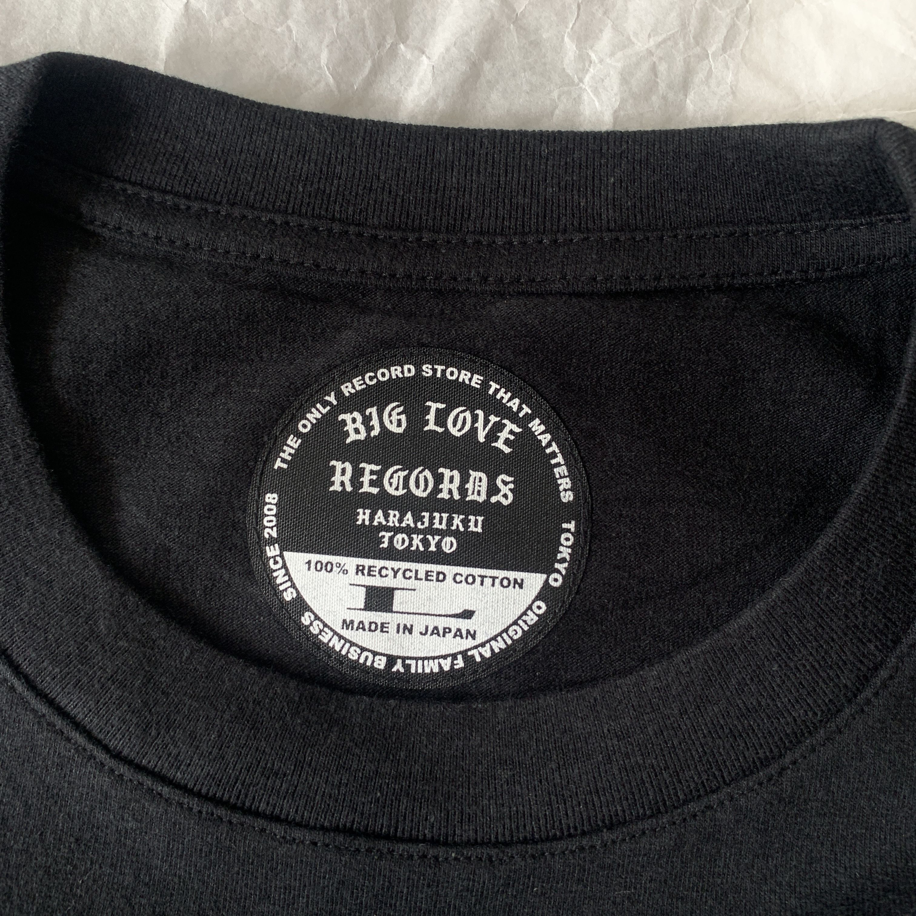 Japanese Brand Big love records classic logo ss tee Size US L / EU 52-54 / 3 - 4 Thumbnail