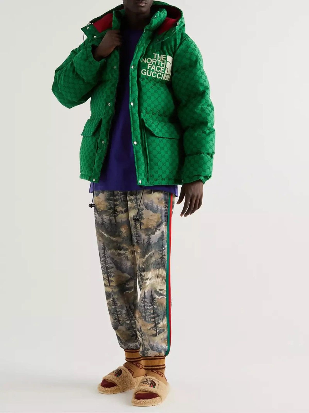 Gucci × The North Face 🔥GRAIL🔥Gucci x North Face Padded Monogram Jacket Size US XL / EU 56 / 4 - 2 Thumbnail