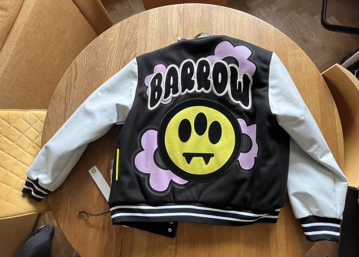 Barrow Barrow College Bomber Jacket Unisex Flowers Black and White Size US M / EU 48-50 / 2 - 5 Thumbnail