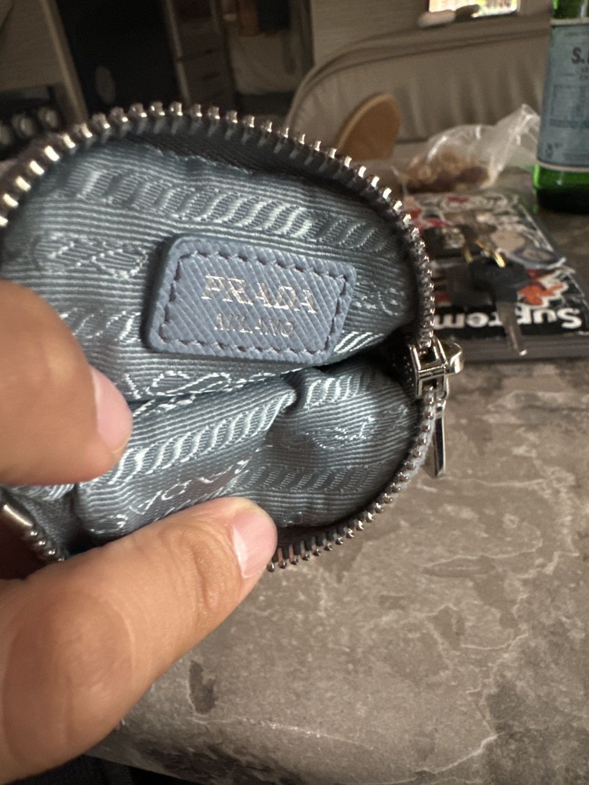 Prada Mini baby blue Prada pouch Size ONE SIZE - 6 Thumbnail