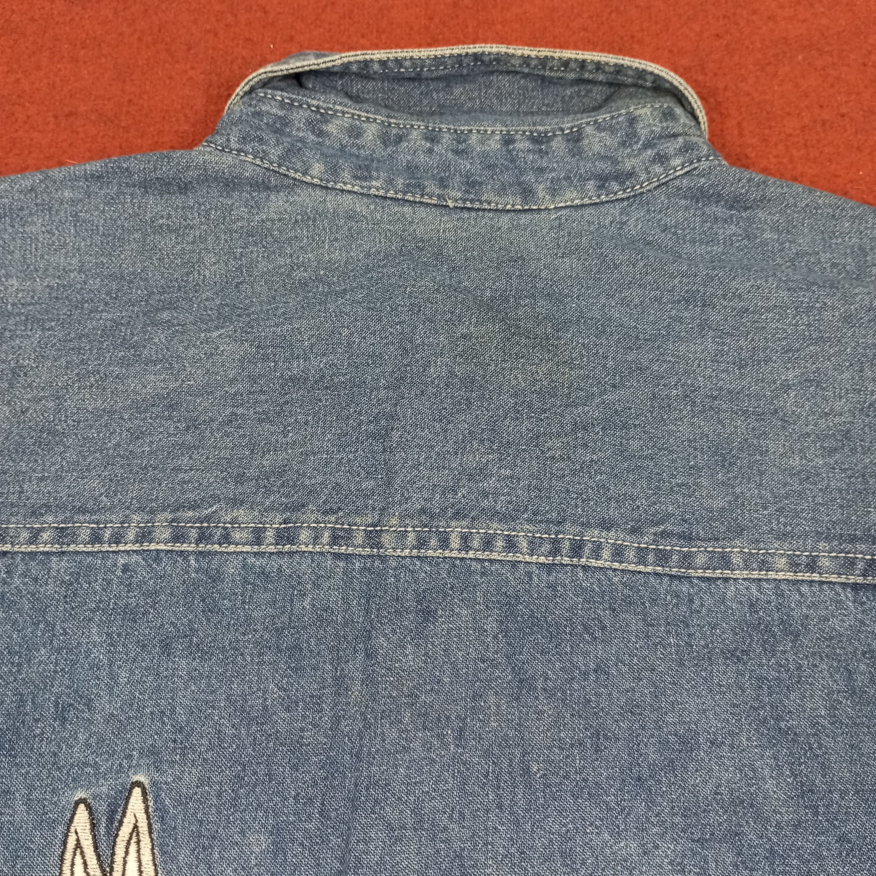 Cartoon Network × Vintage × Warner Bros Looney Tunes Warner Bros Characters Design Denim Shirt Size US S / EU 44-46 / 1 - 5 Thumbnail