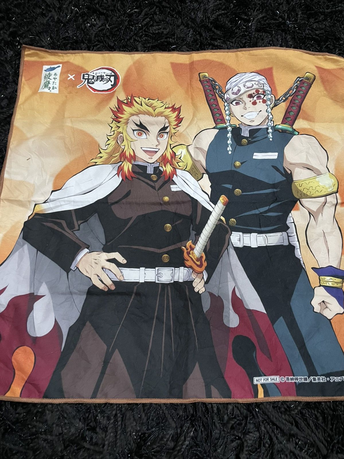 Anime Tengen Uzui & Kyojuro Rengoku Demon Slayer handkerchief 20” Size ONE SIZE - 5 Thumbnail