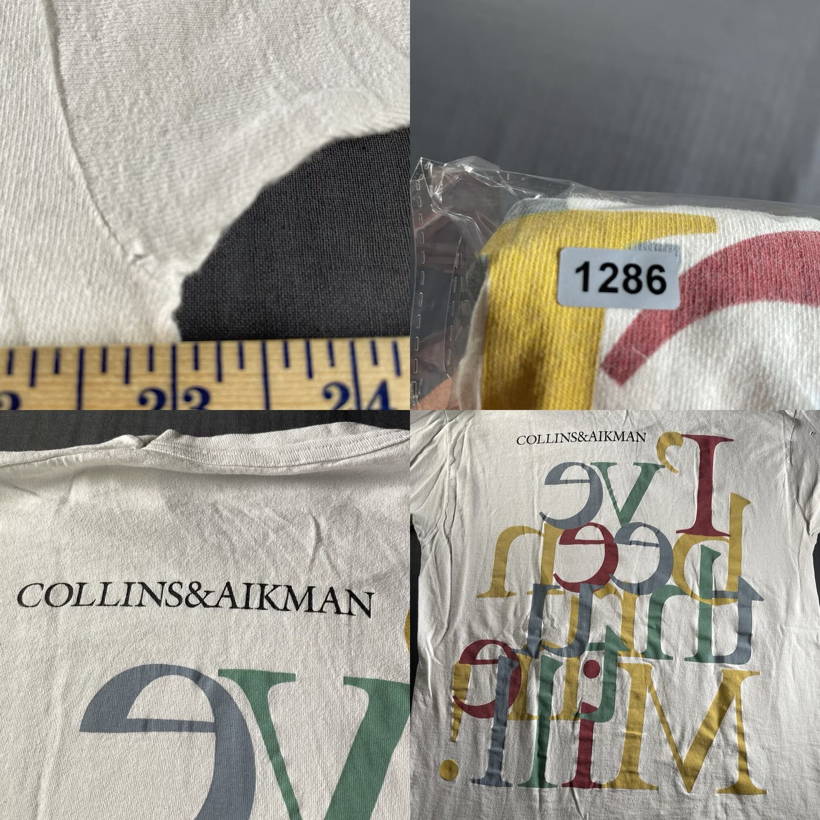 Vintage VINTAGE Collins & Aikman Shirt Men’s XL White 90s Car Interior Michigan Mens XL T-Shirt Cars Size US XL / EU 56 / 4 - 8 Thumbnail