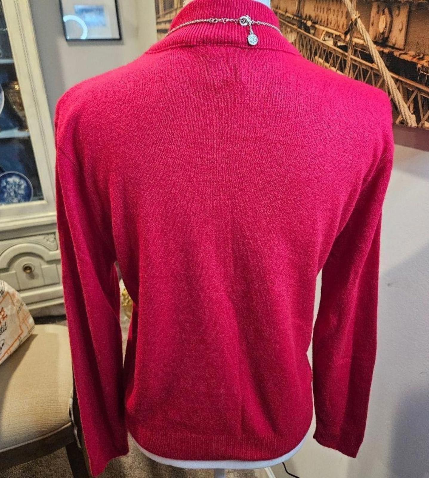 Bentley TR Bentley 1980's Vintage Red Sweater #27 Size M / US 6-8 / IT 42-44 - 3 Thumbnail