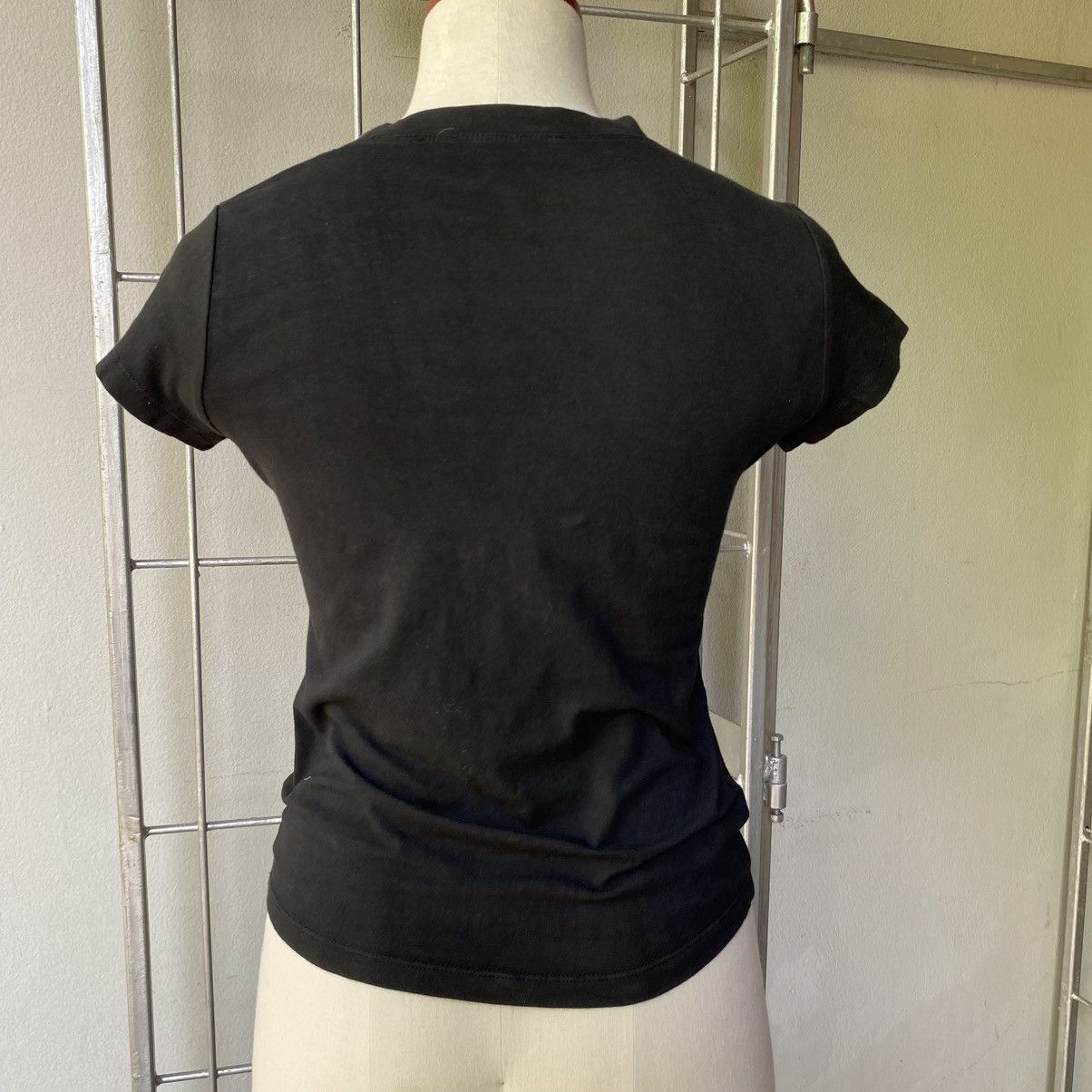 Dior Christian Diot Black Sequin Logo Tee Size M / US 6-8 / IT 42-44 - 2 Thumbnail