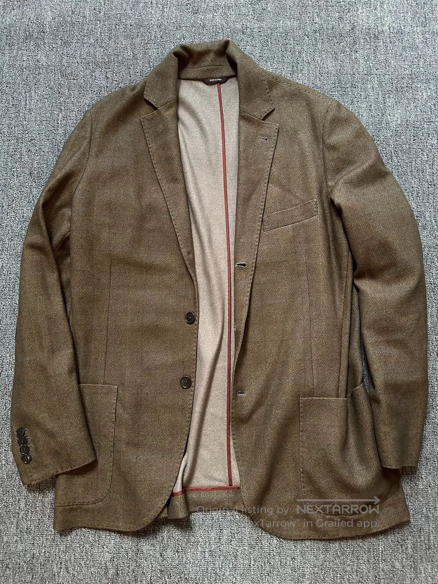 Loro Piana high-quality cashmere silk blend blazer. Size US XL / EU 56 / 4 - 1 Thumbnail