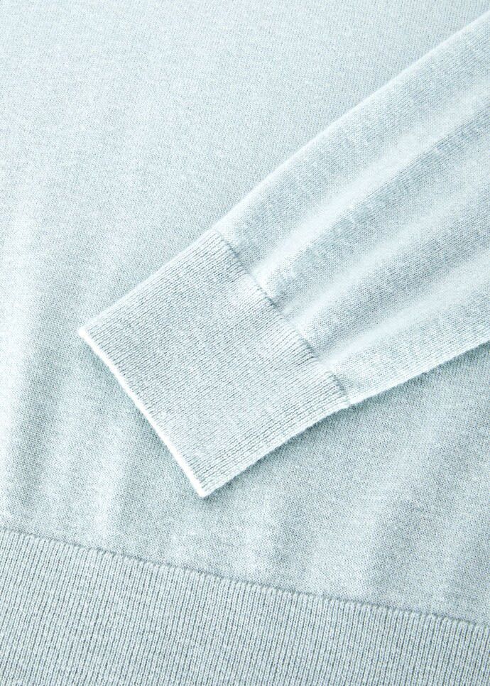 Loro Piana o1w1db10724 Neo Piuma Turtleneck Sweater in Light Blue Size M / US 6-8 / IT 42-44 - 5 Thumbnail