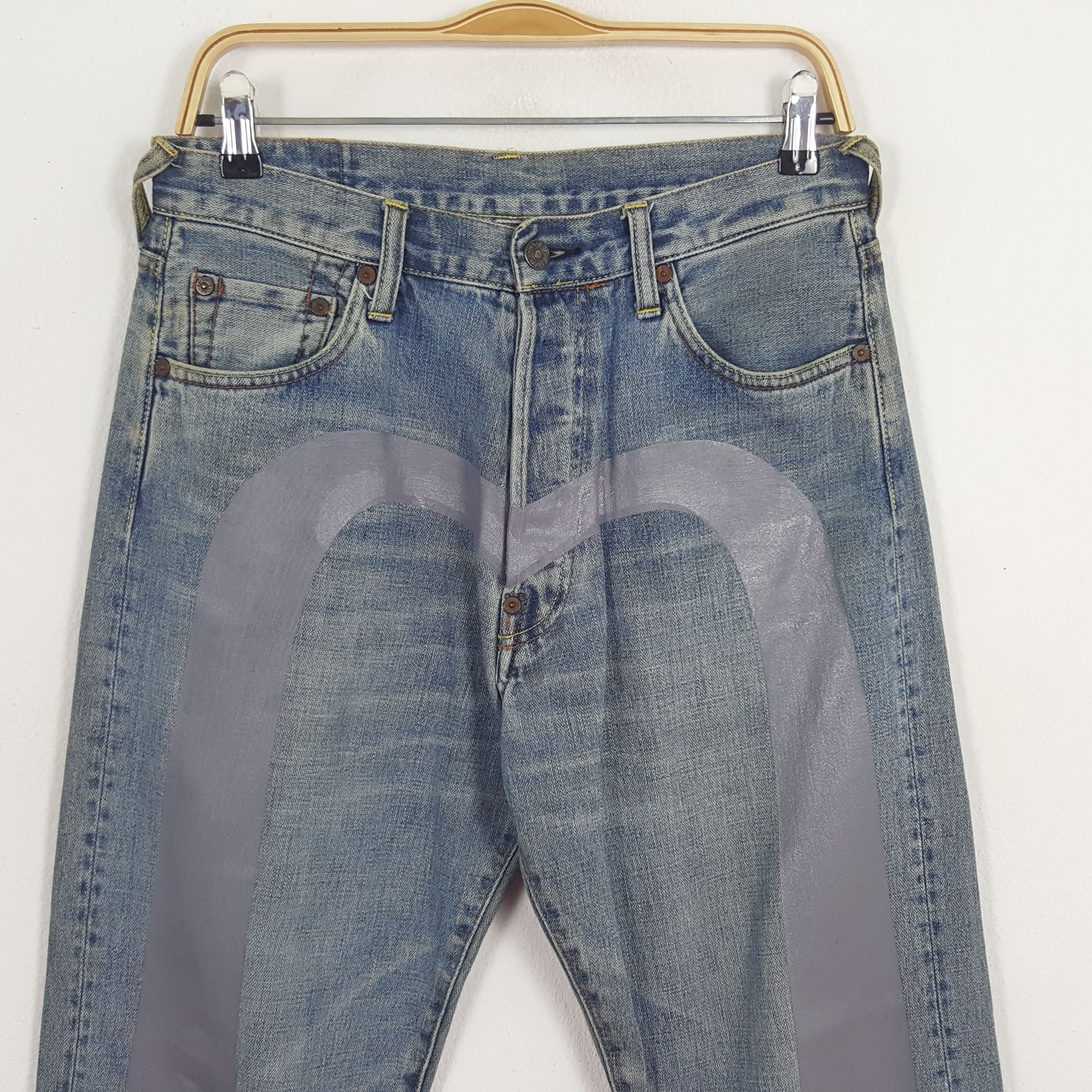 Evisu × Japanese Brand Vintage Evisu Japanese Brand Custom Art Daicock Denim Jeans Size US 30 / EU 46 - 2 Thumbnail