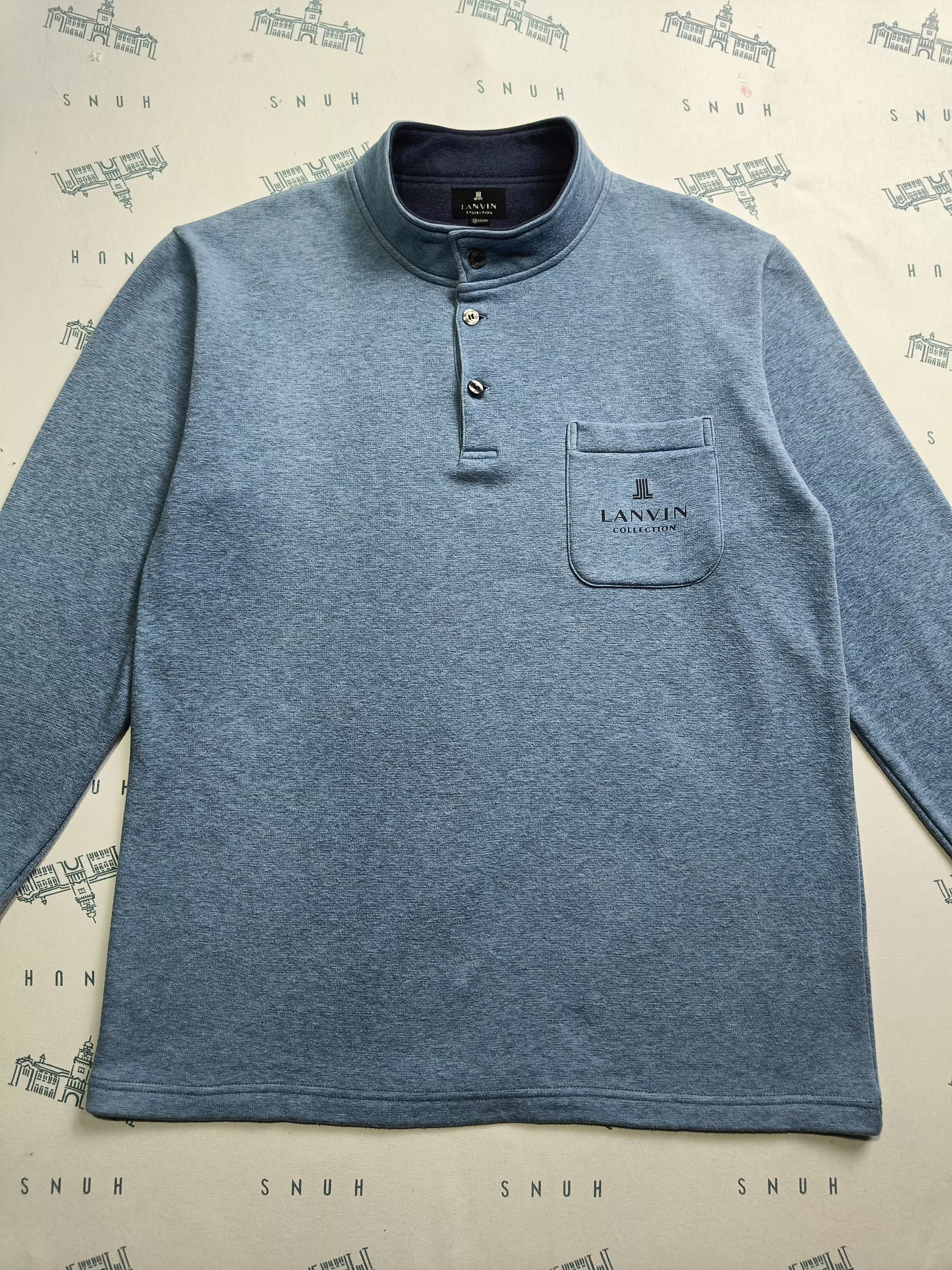 Lanvin LANVIN Collection Long-sleeved Single Pocket Button Up Size US M / EU 48-50 / 2 - 2 Thumbnail