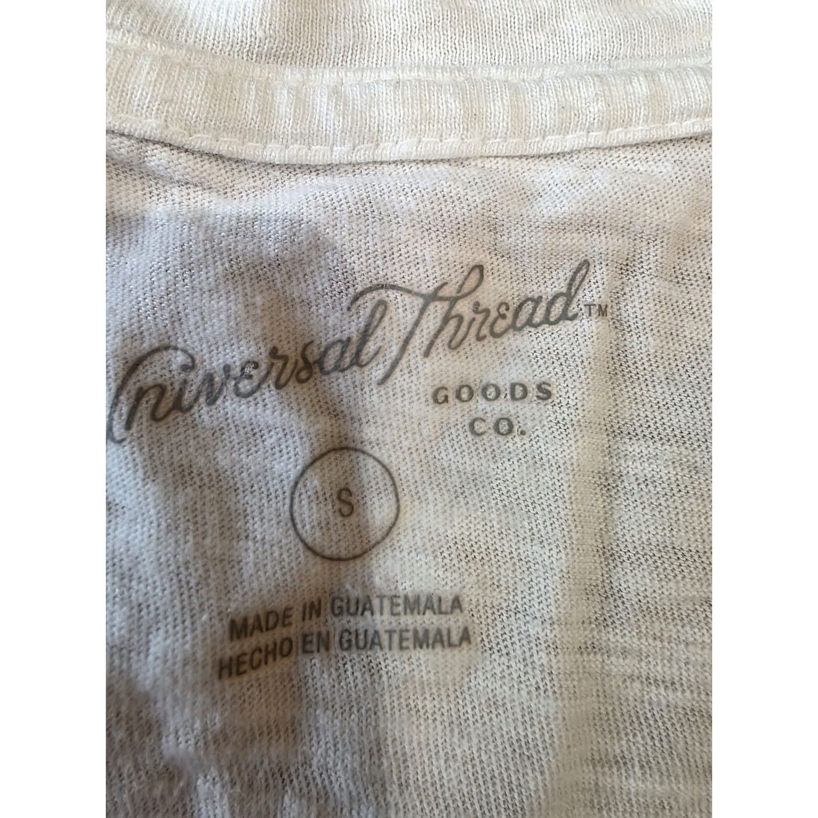 Vintage VINTAGE Universal Thread Light White Short Sleeve Tee Women S White Cotton Graphic Design University Theme Size 28" / US 6 / IT 42 - 5 Thumbnail