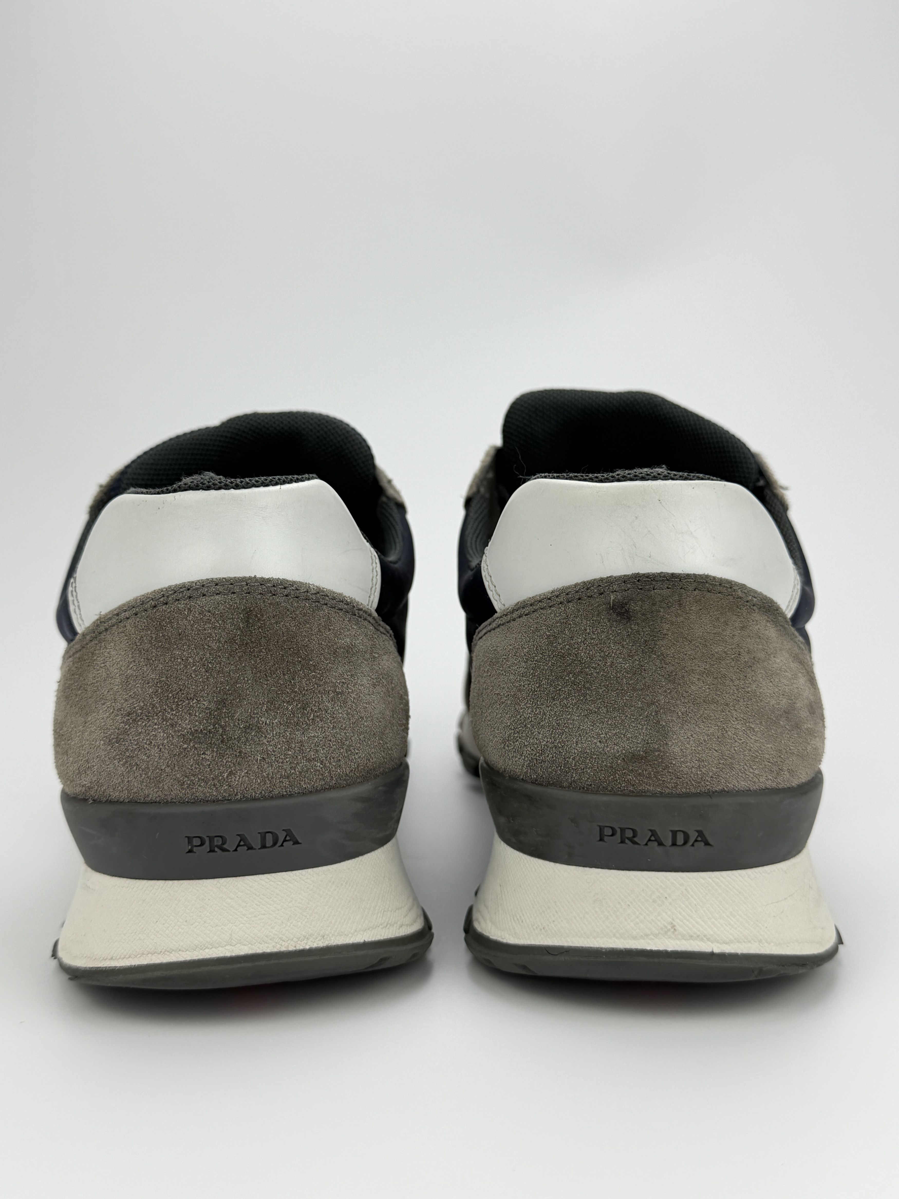 Prada Prada Matchrace Gray Suede Low Top Sneakers Shoes Size US 7.5 / EU 40-41 - 10 Thumbnail