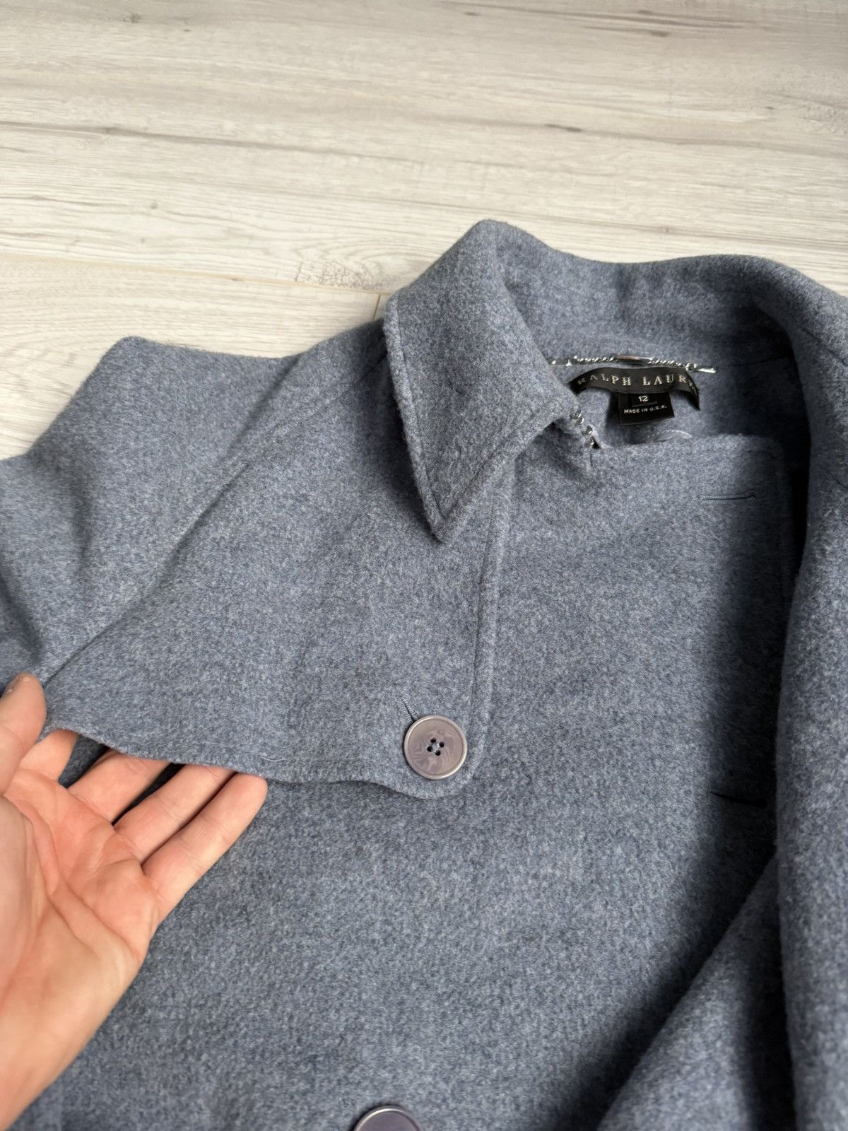 Polo Ralph Lauren × Ralph Lauren Black Label Polo Ralph Lauren black label women’s wool Coat Jacket Size XL / US 12-14 / IT 48-50 - 6 Thumbnail