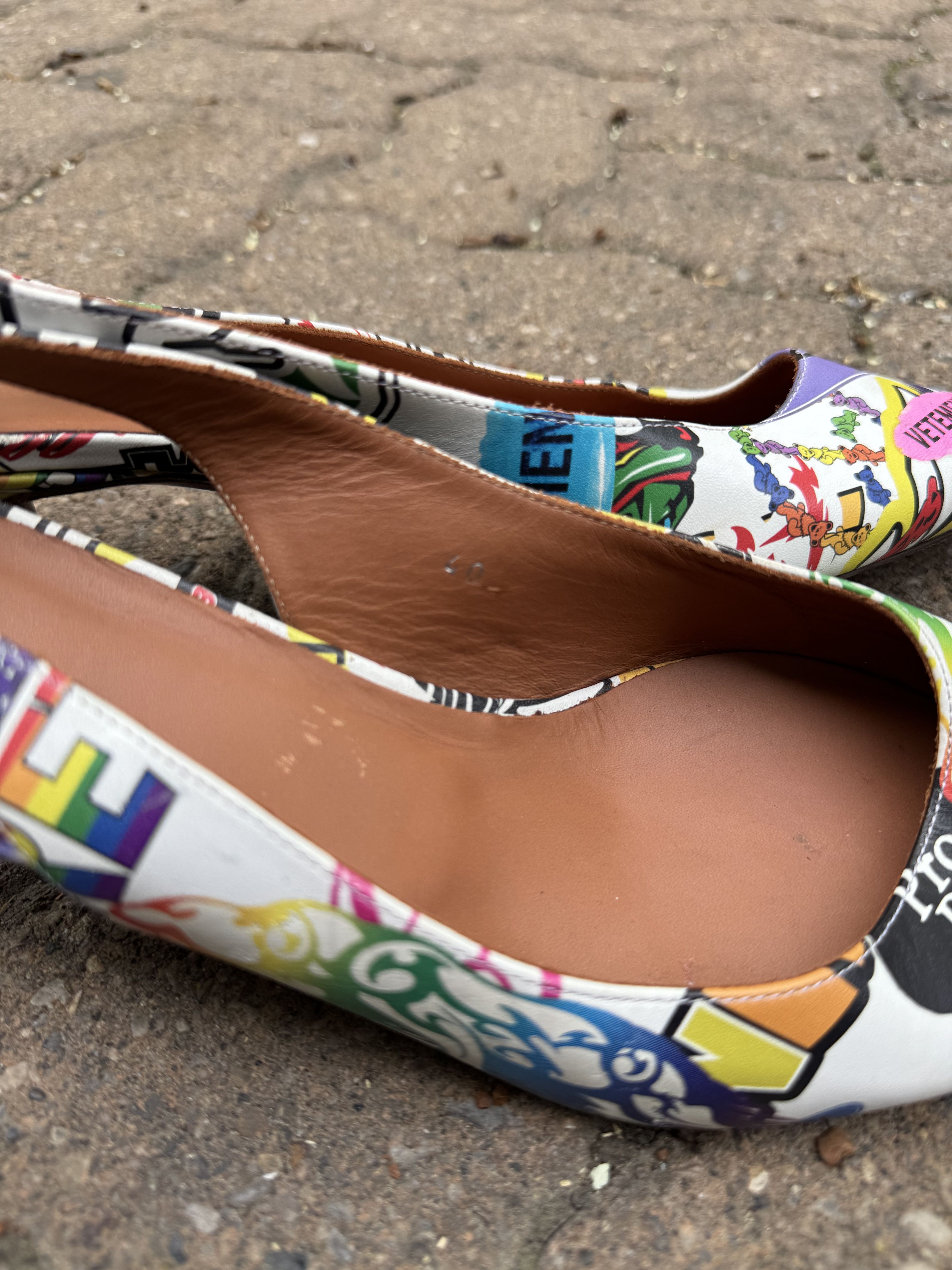 Vetements Vetements Graffiti Slingback Heels Size US 10 / IT 40 - 5 Thumbnail