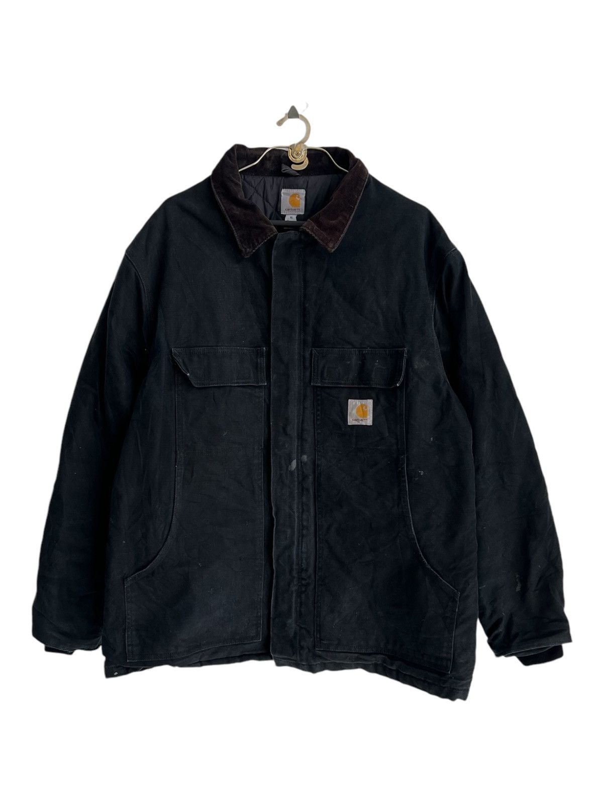 Carhartt × Carhartt Wip × Vintage Vintage Carhartt BLK Chore Artic Detroit Jacket Quilted Line Size US XL / EU 56 / 4 - 2 Thumbnail