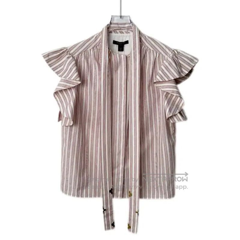 Louis Vuitton Louis Vuitton Pink Cotton Blend Women's Shirt . Size L / US 10 / IT 46 - 1 Thumbnail
