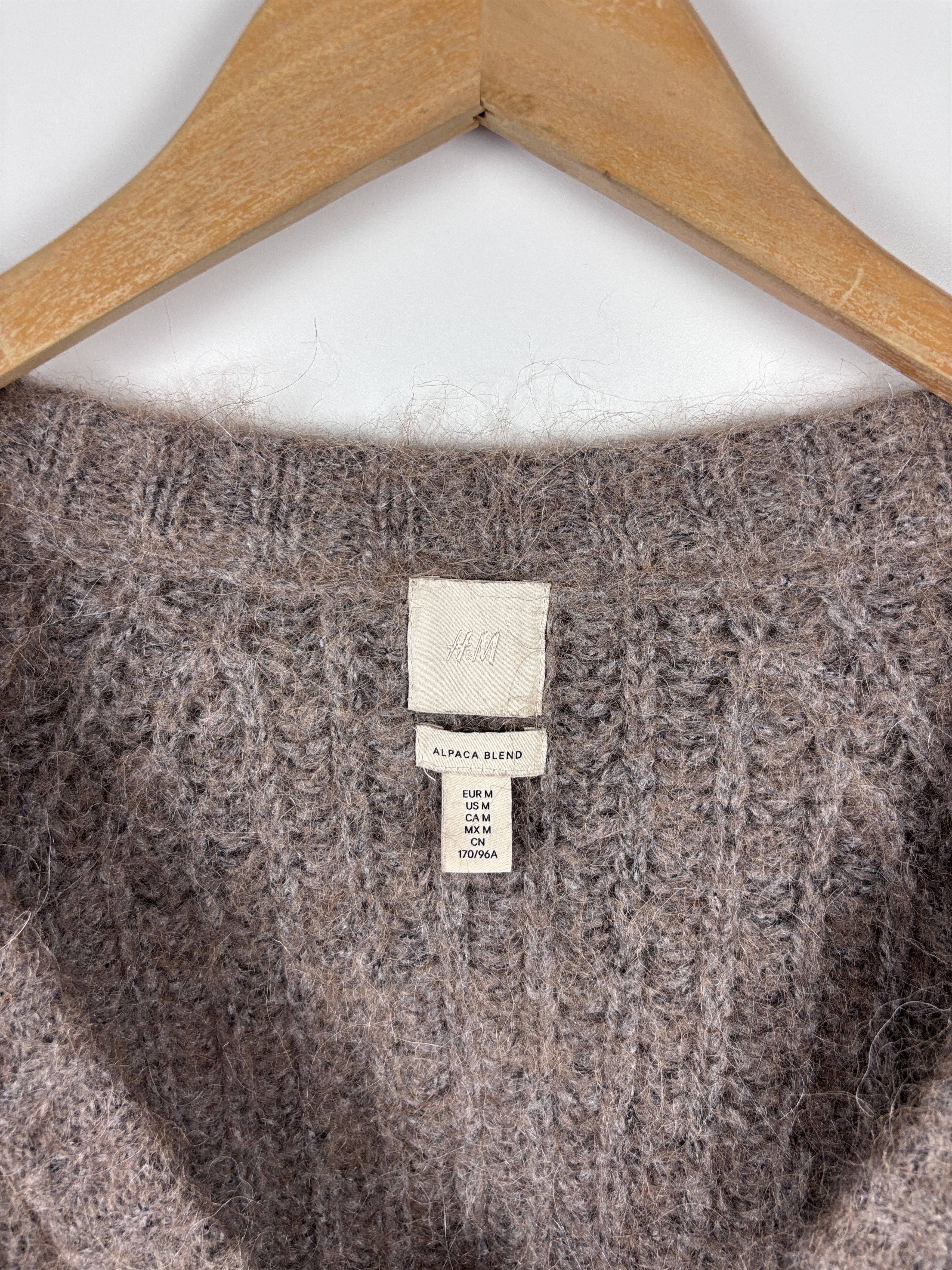 H&M H&M Alpaca Cropped Mustard Cardigan Sweater Oversized M Size M / US 6-8 / IT 42-44 - 5 Thumbnail