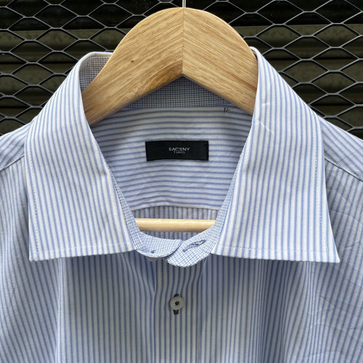 Yohji Yamamoto Sacsny Y’saccs by Yohji Yamamoto Striped Shirt Japanese Size US XL / EU 56 / 4 - 4 Thumbnail
