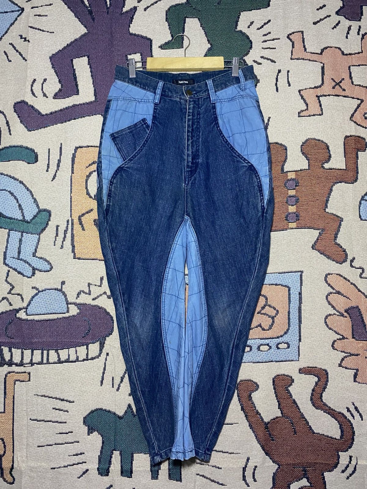 Issey Miyake Net-net Issey Miyake Blue Denim Jeans Designer Size US 29 - 1 Thumbnail