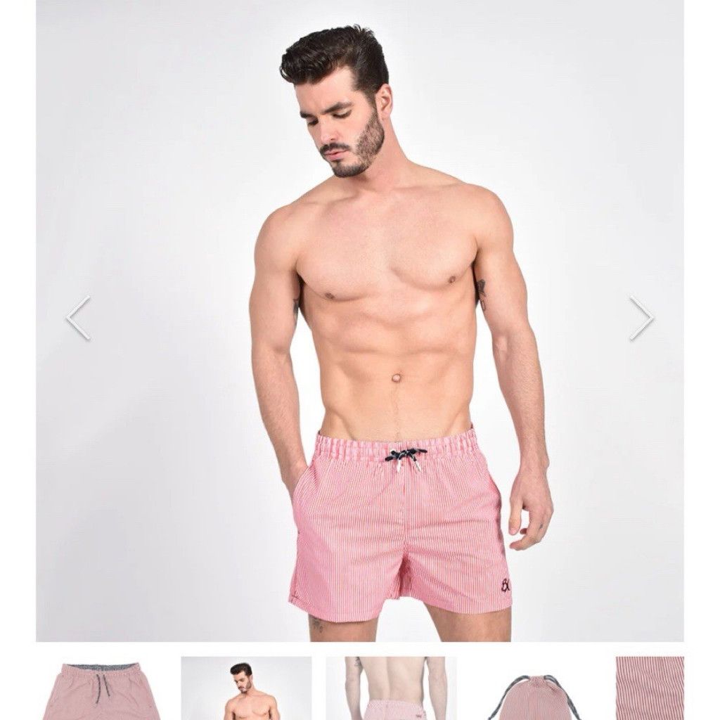 Eight X Eight X Lined Shorts, Sz Small; red striped hybrid shorts Size US 30 / EU 46 - 6 Thumbnail