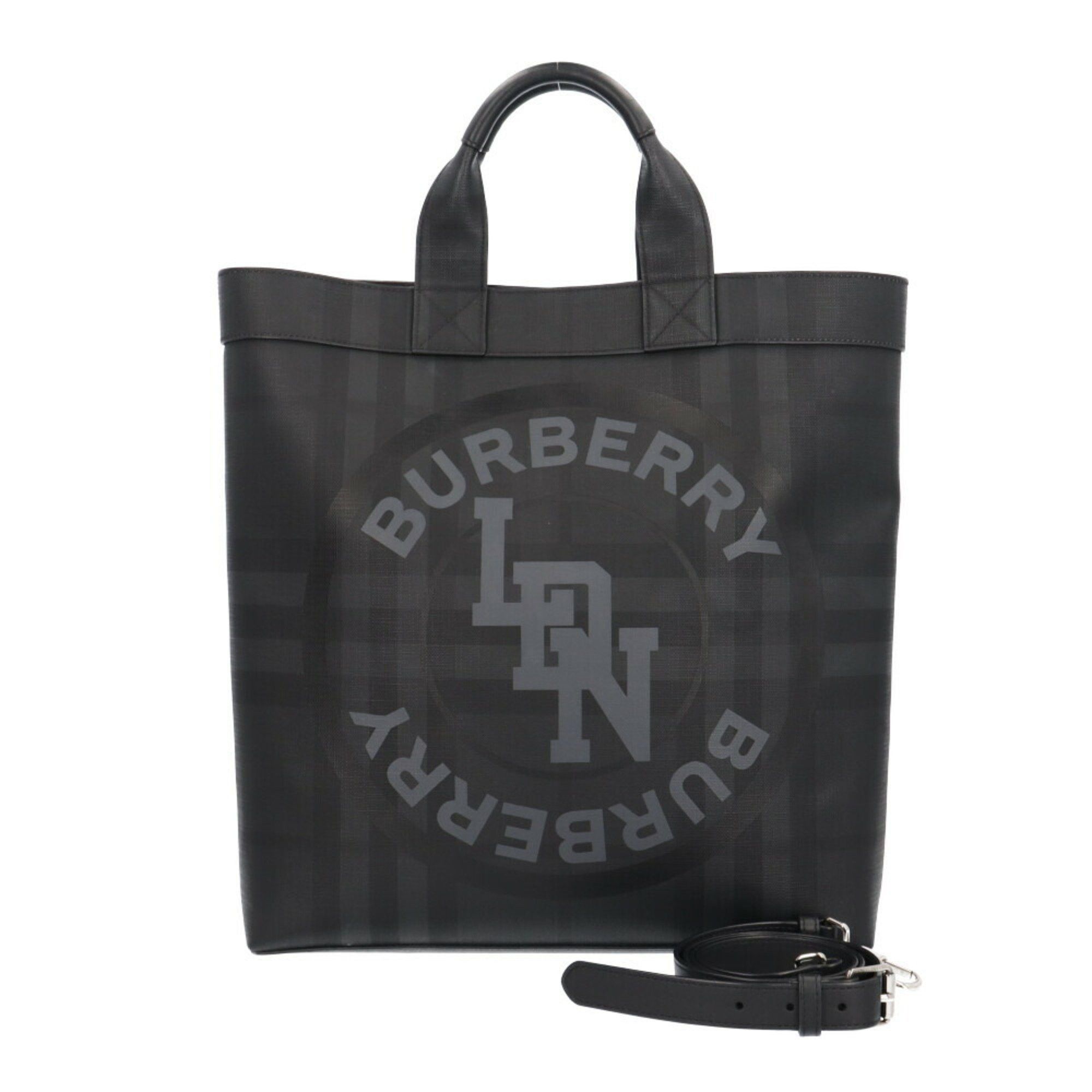 Burberry Burberry London Tech LDN Shoulder Bag PVC 8022519 Grey Men's BURBERRY 2way Size ONE SIZE - 1 Thumbnail