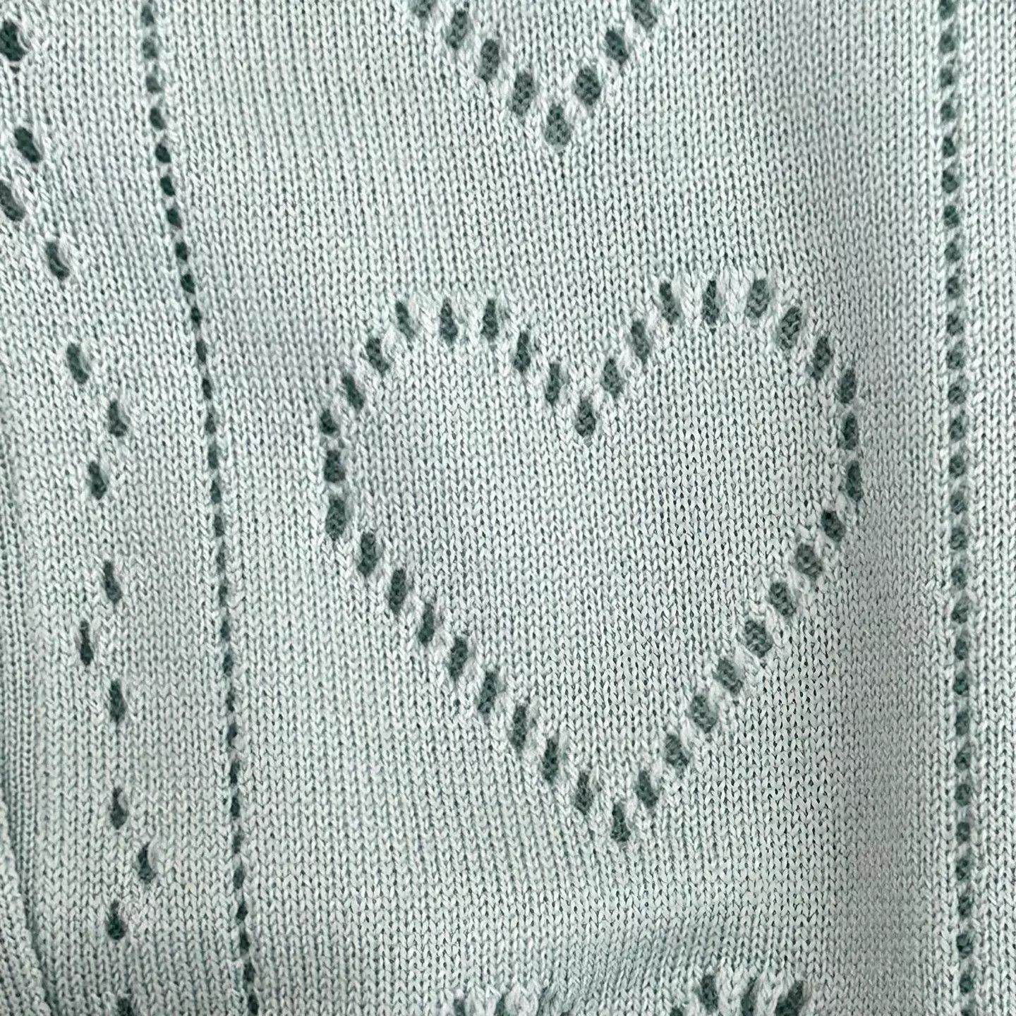 Miu Miu MIU MIU Heart Cutout Knit Cardigan Blue 36 Size XS / US 0-2 / IT 36-38 - 6 Thumbnail