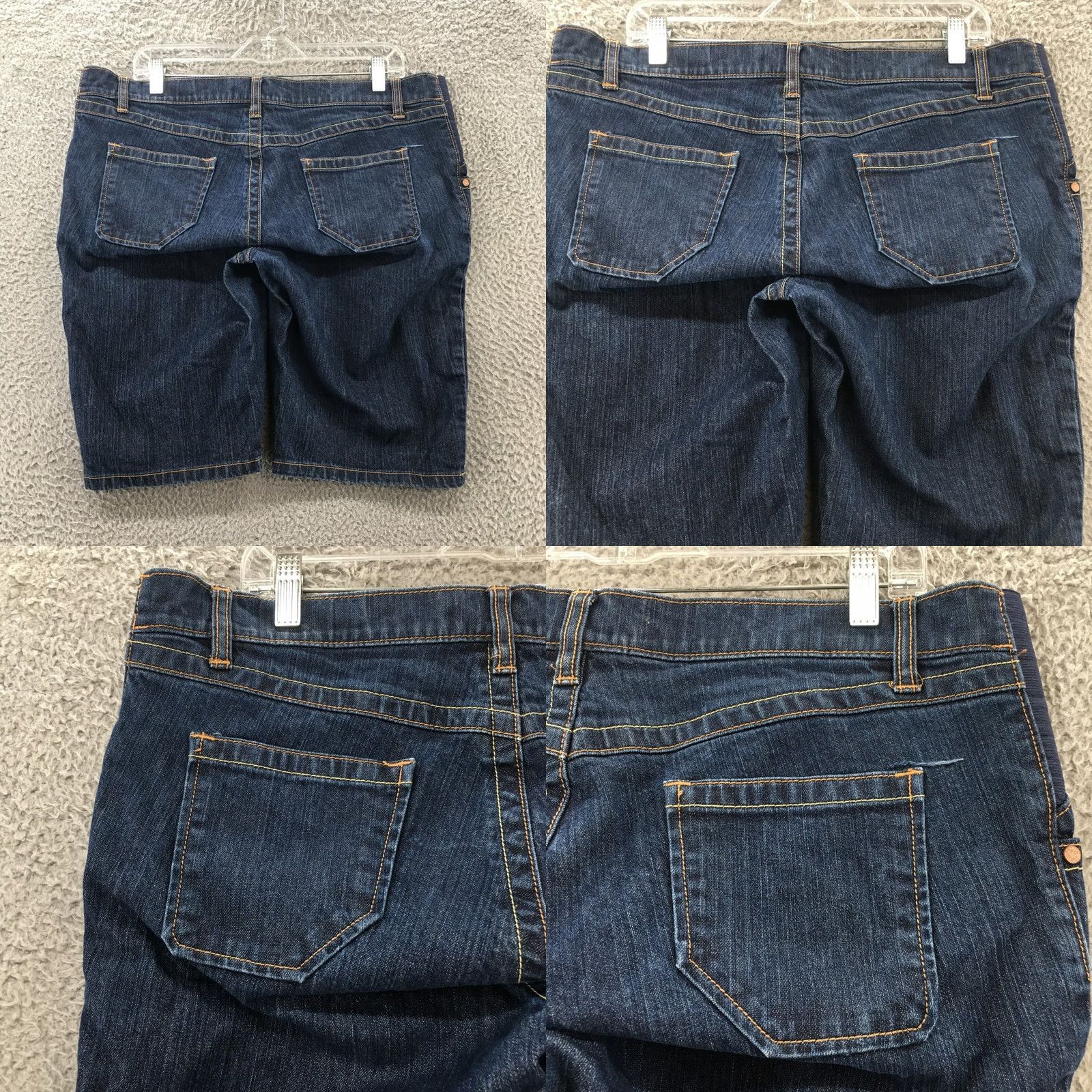 Old Navy Old Navy Bermuda Shorts Womens 12 Blue Denim Stretch Maternity Bermuda Shorts Womens 12 Blue Denim Stretch Size 34" / US 12 / IT 48 - 9 Thumbnail