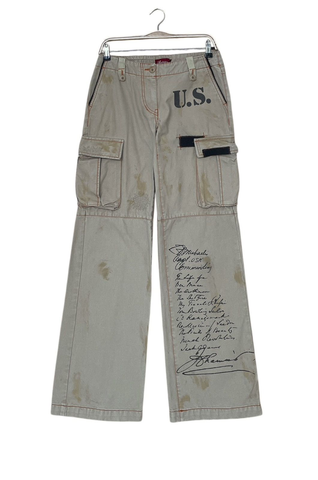 Avirex Vintage Brand Avirex Cargo Pants 1990s Size US 29 - 1 Thumbnail