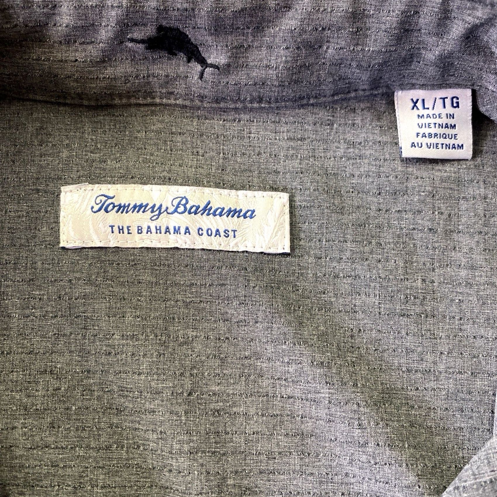 Tommy Bahama Tommy Bahama The Bahama Coast Shirt Mens XL Button Up Dress Shirt Pocket Size 46R - 4 Thumbnail
