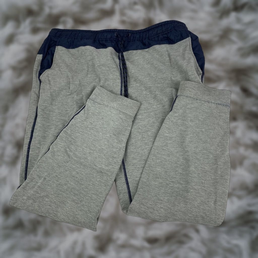 Gap Gap Mens Pants All Elements Fleece Jogger 36in Gray Navy Large Athletic Workout Size US 33 - 1 Thumbnail