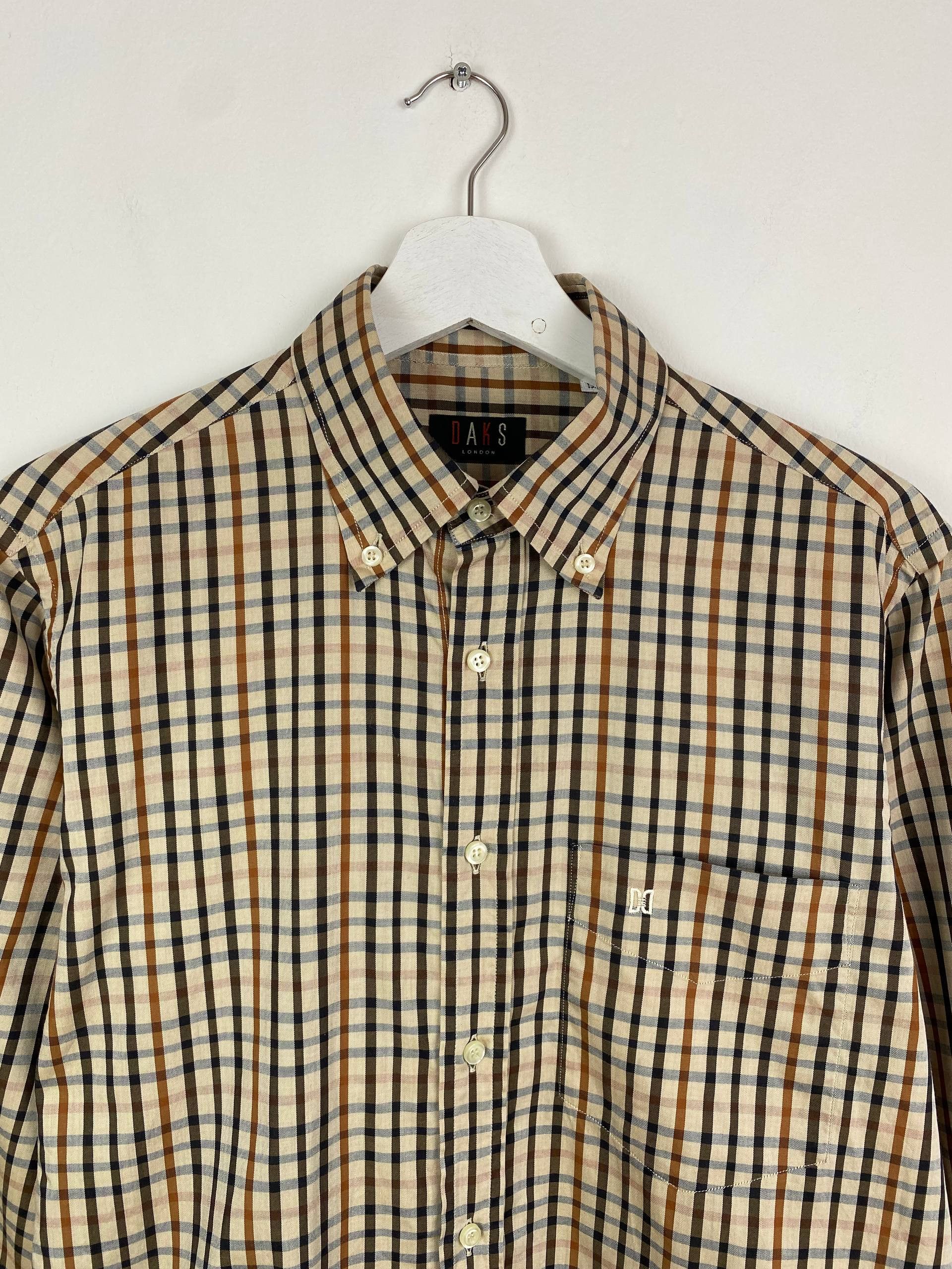 DAKS DAKS London Signature House Check Button-Down Shirt Size M Size US M / EU 48-50 / 2 - 4 Thumbnail