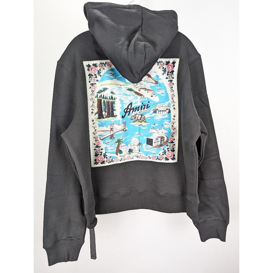Amiri o1rshd1 Q:2 / California Hawaiian Hoodie in Black Size US M / EU 48-50 / 2 - 10 Thumbnail