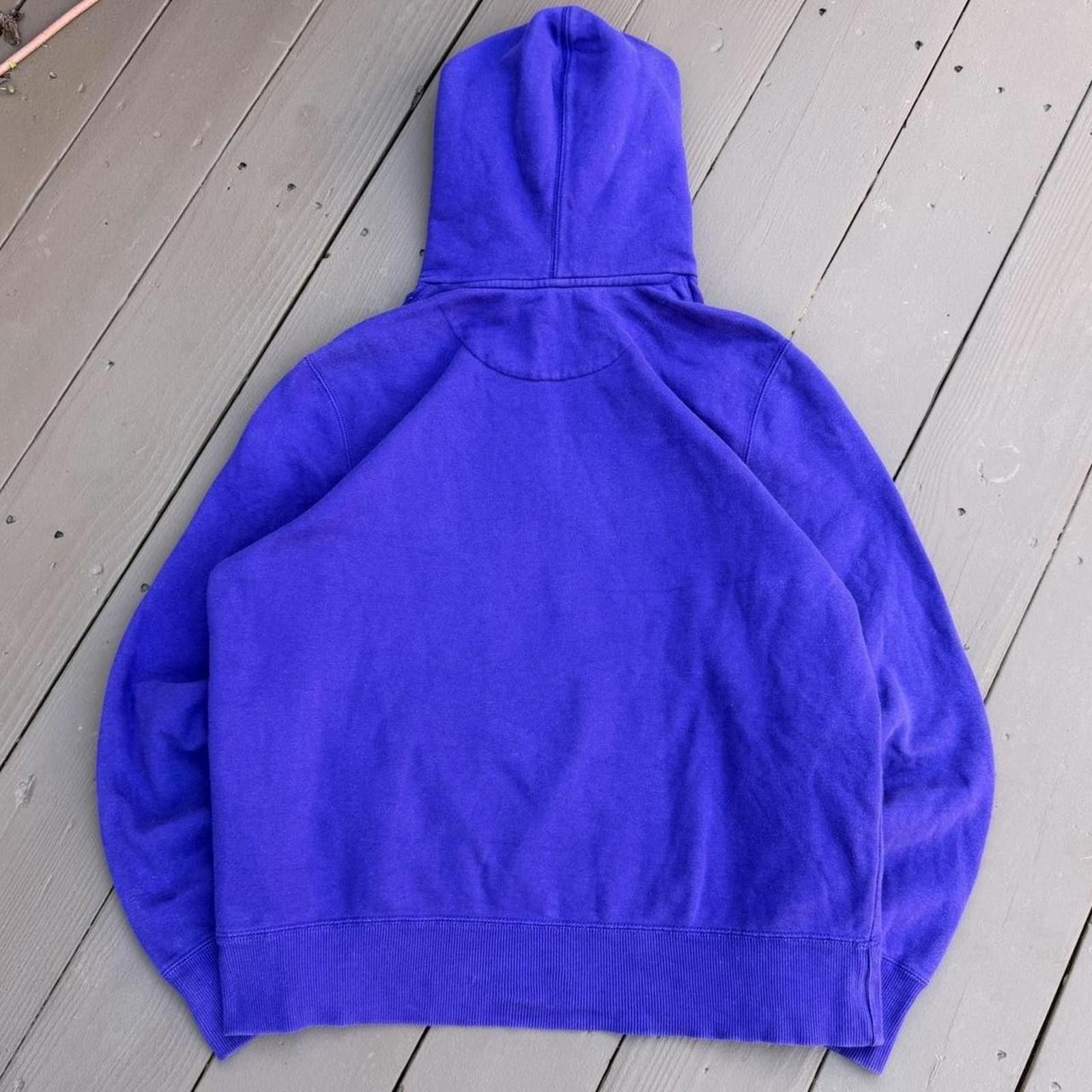 Nike Vintage Y2K Nike Chenille Embroidered Swoosh Purple Hoodie Size US L / EU 52-54 / 3 - 5 Thumbnail