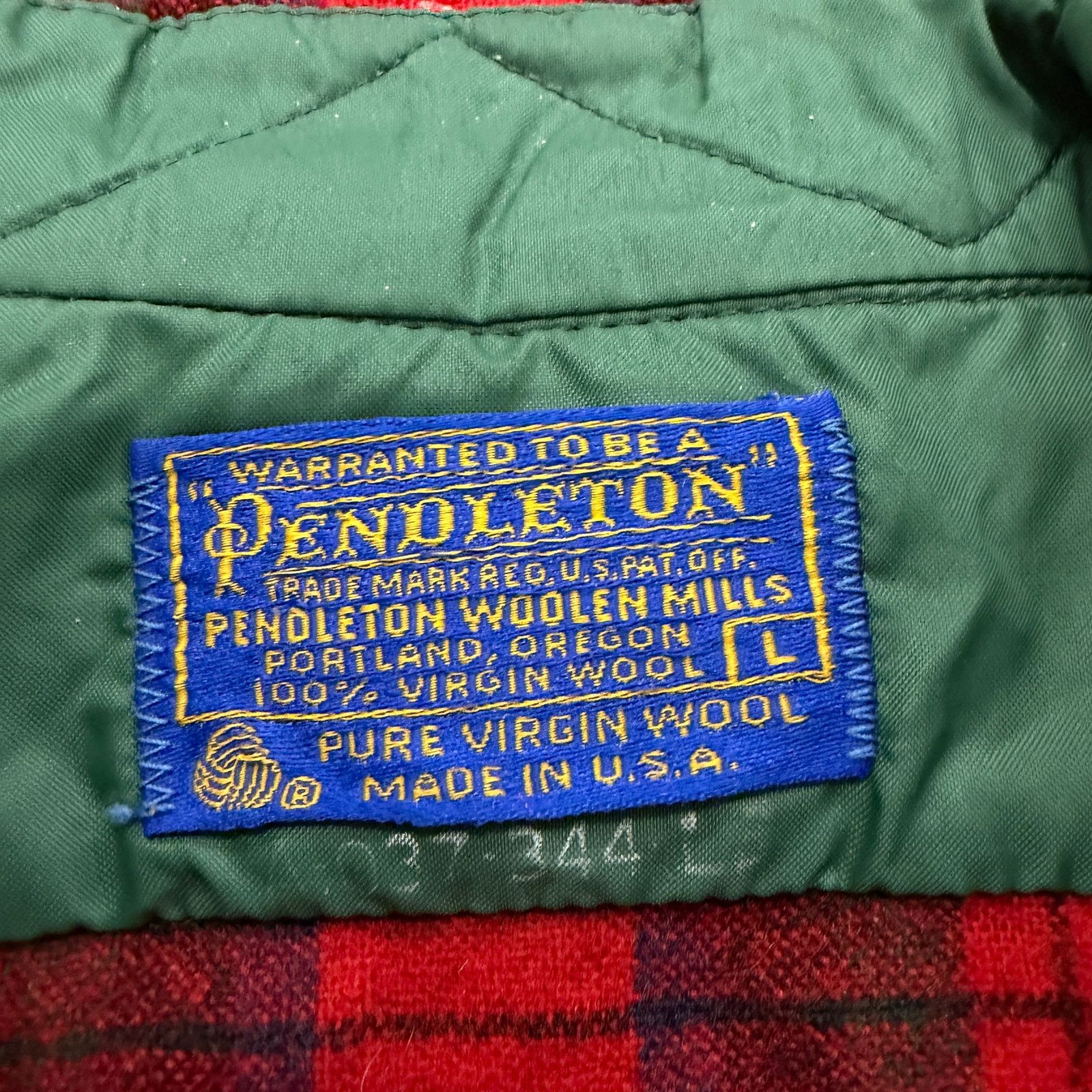 Pendleton Vintage Pendleton Wool Flannel Shirt Men's Large Red Tartan Size US L / EU 52-54 / 3 - 7 Thumbnail