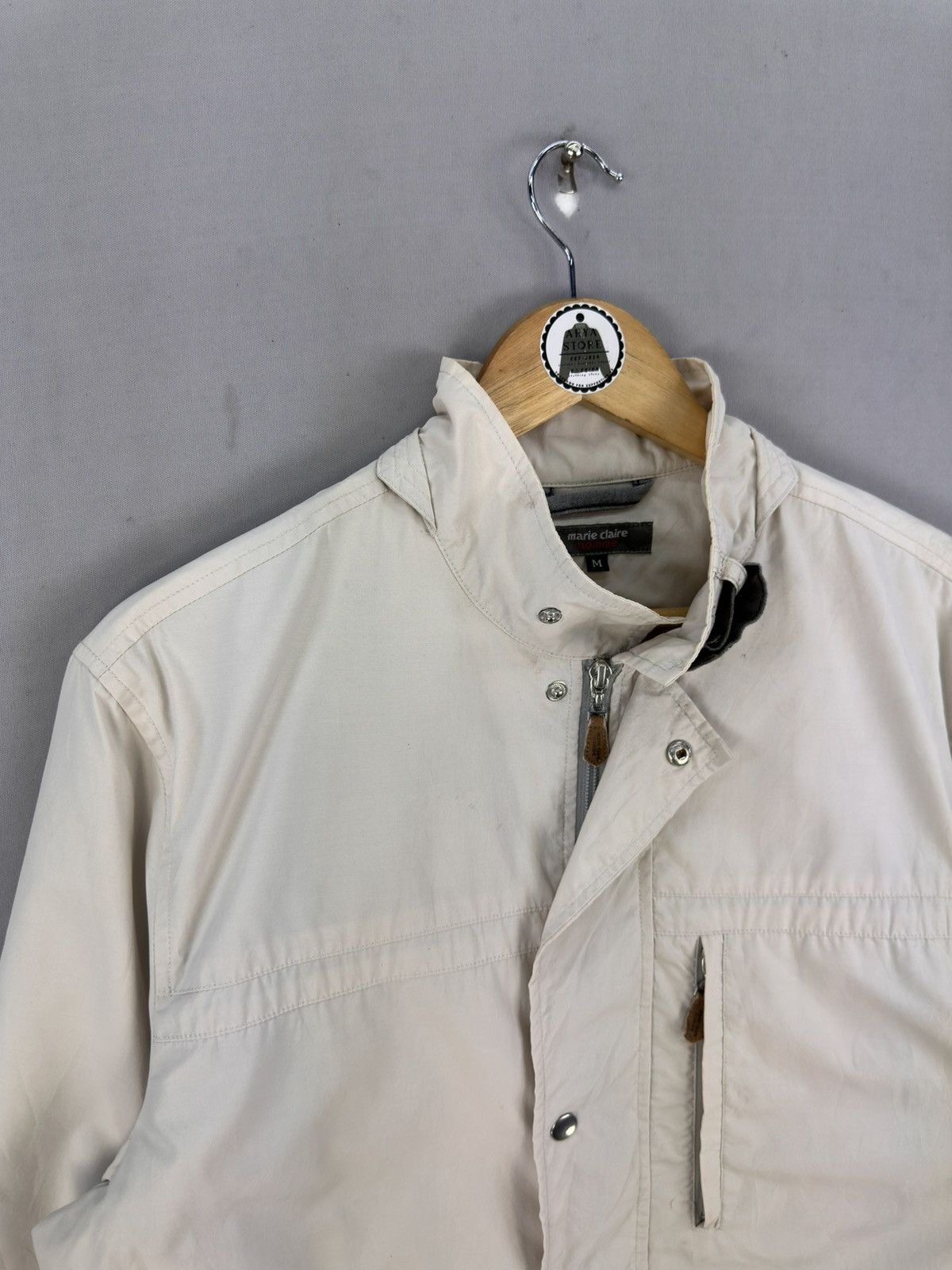 Japanese Brand Marie Claire Homme Multipocket Zipper Jacket Size US L / EU 52-54 / 3 - 2 Thumbnail