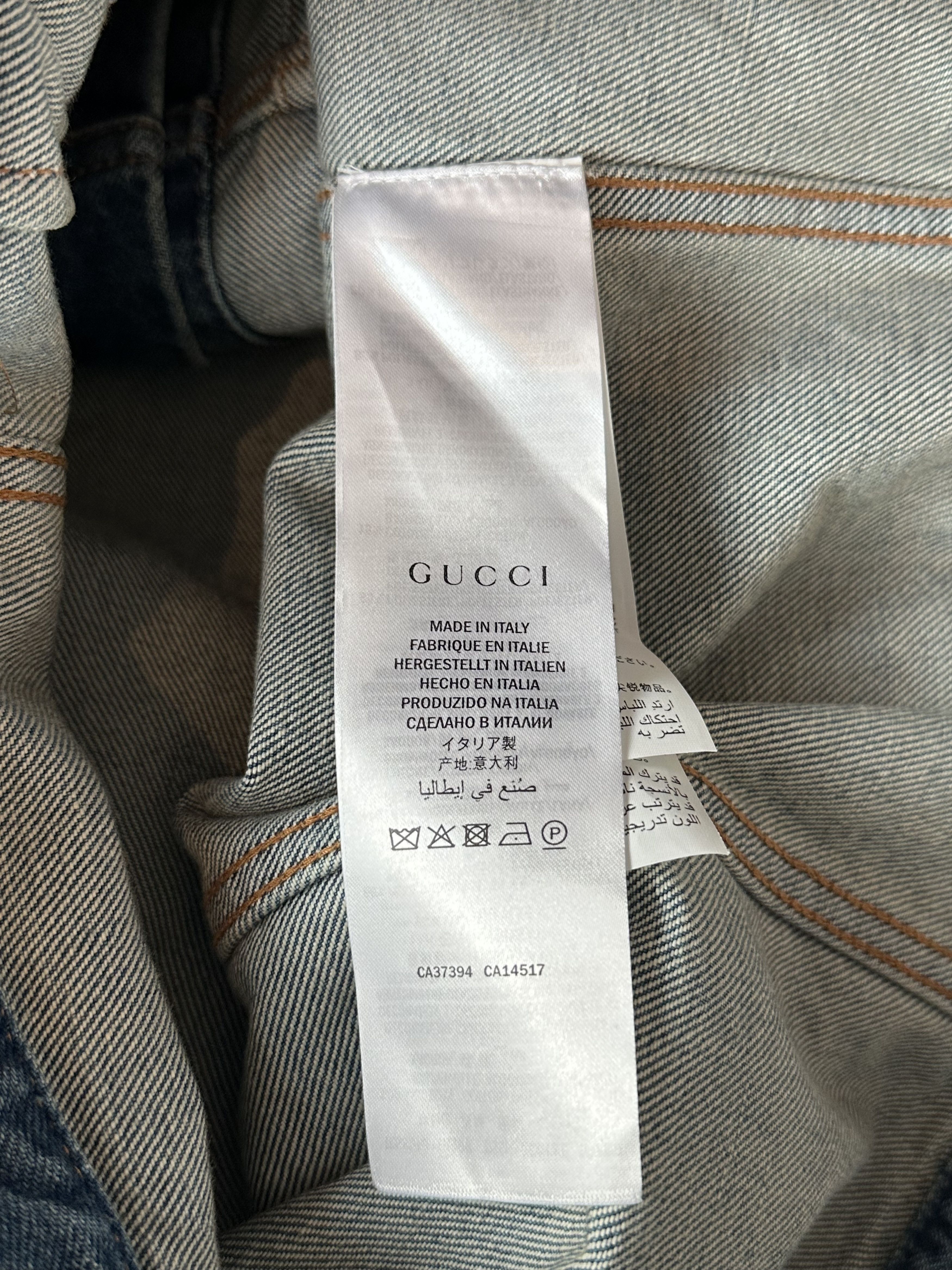 Gucci Gucci Blue & Multicolor Embroidered Patches Denim Jacket Size US S / EU 44-46 / 1 - 5 Thumbnail