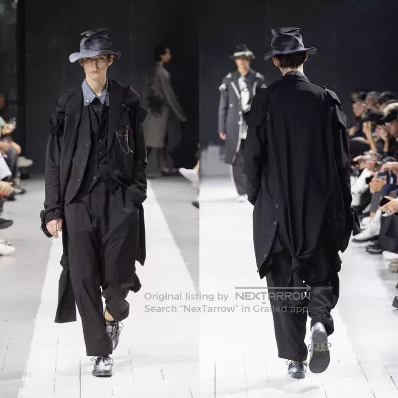 Yohji Yamamoto Yohji Yamamoto 24SS asymmetrical coat with rope knot detai Size US S / EU 44-46 / 1 - 2 Thumbnail