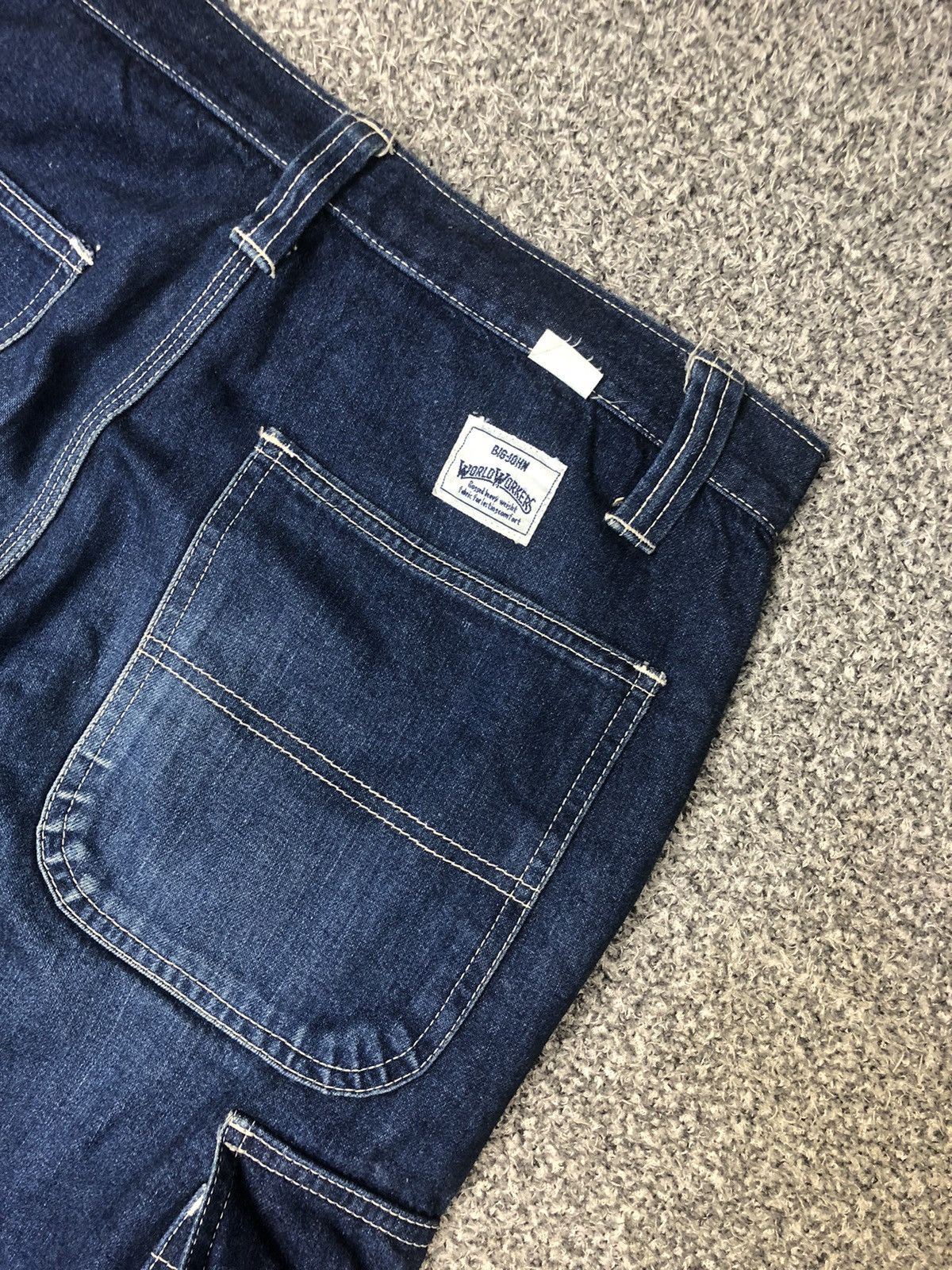 Big John × Japanese Brand × Vintage Vintage 90s BiG JOHN World Workers Cargo Jeans Size US 30 / EU 46 - 15 Thumbnail