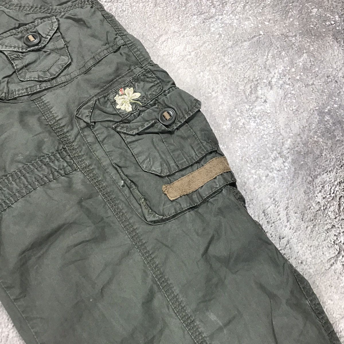 Vintage Vintage Y2K Baggy Cargo Pants Parachute Streetwear Logo 30 Size 30" / US 8 / IT 44 - 3 Thumbnail
