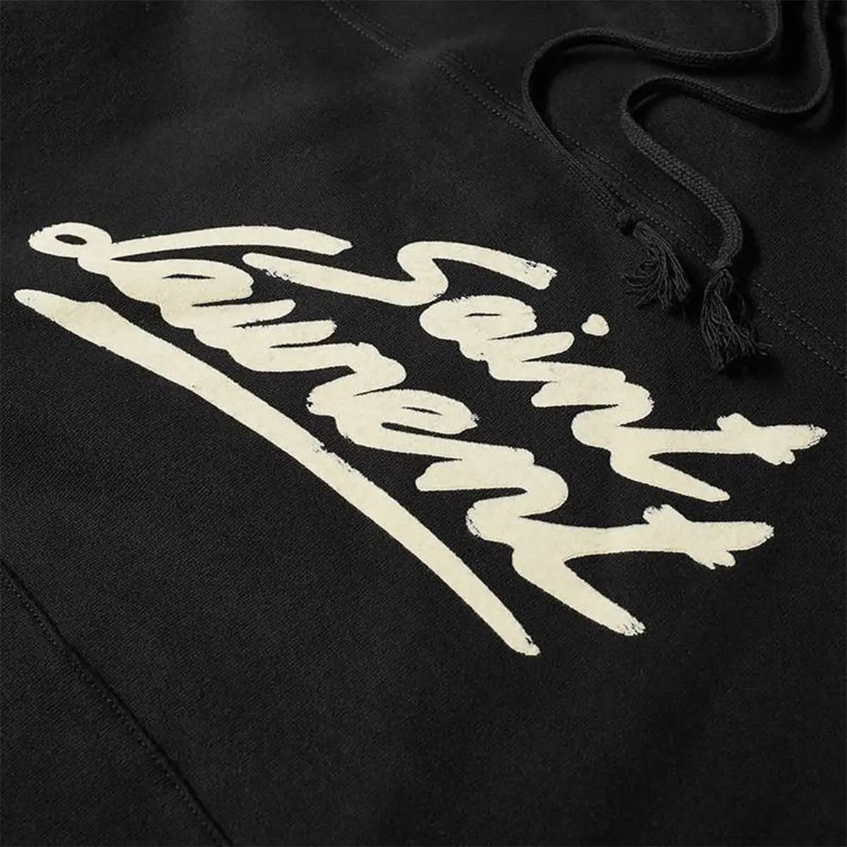 Saint Laurent Paris o1s1wg111124 "Saint Laurent" '50s Signature Hoodie in Black Size US S / EU 44-46 / 1 - 5 Thumbnail
