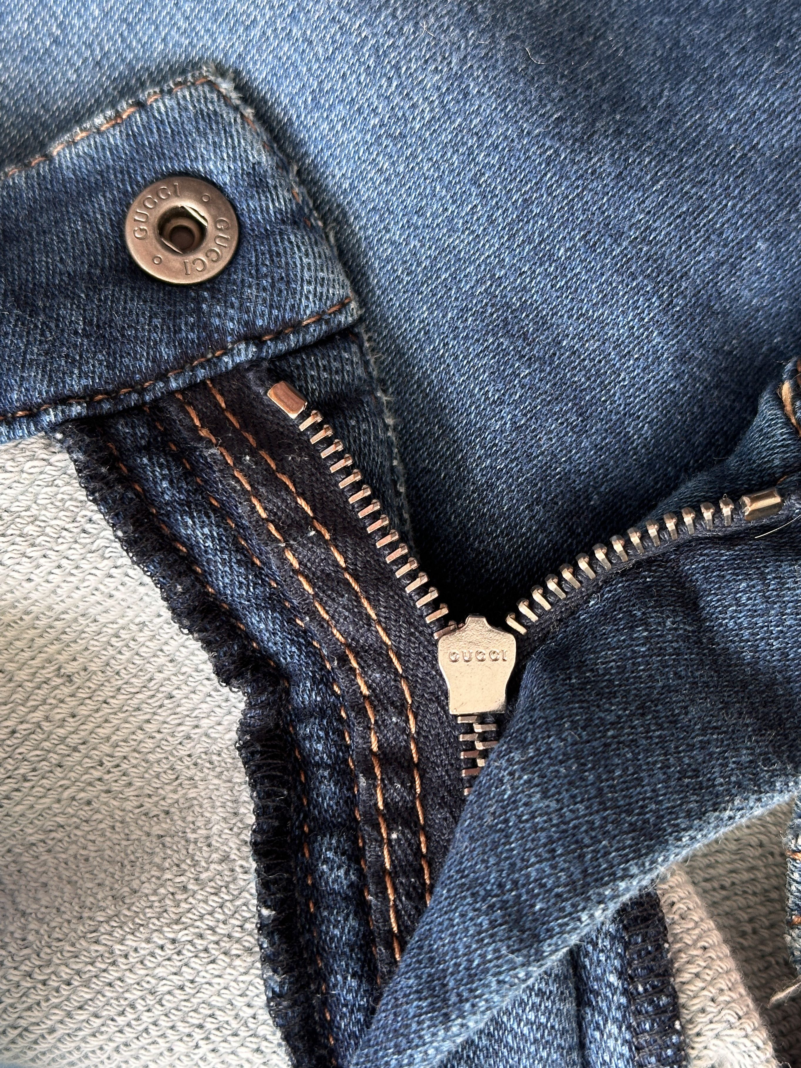 Gucci Gucci Blue Denim Skinny Denim Jeans Size 29" - 11 Thumbnail