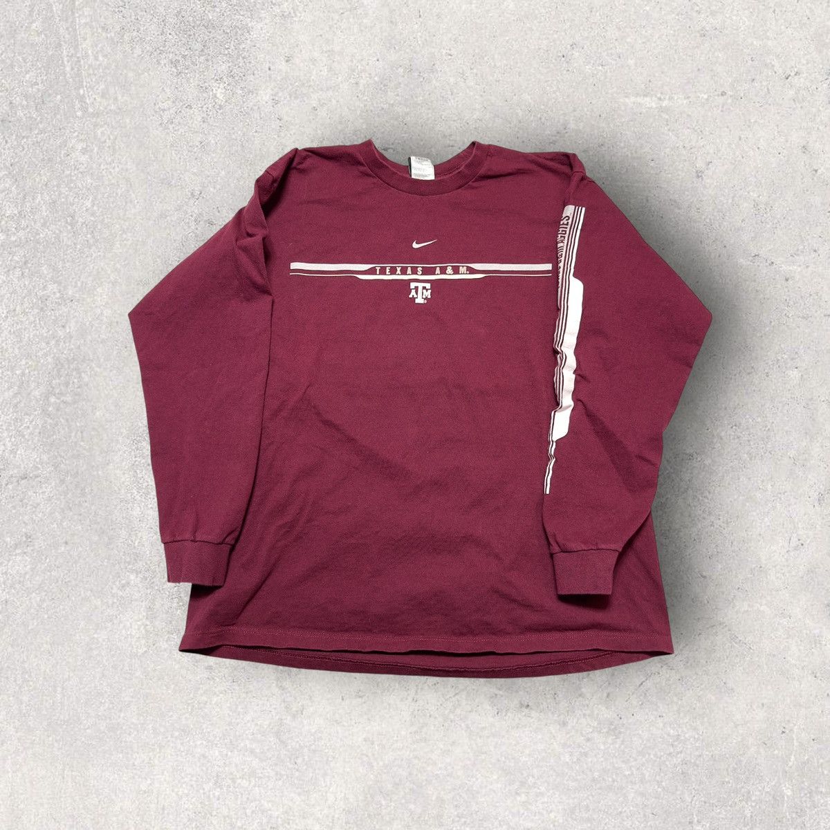 NCAA × Nike × Vintage Vintage Texas A&M Aggies long sleeve tee Size US L / EU 52-54 / 3 - 1 Thumbnail
