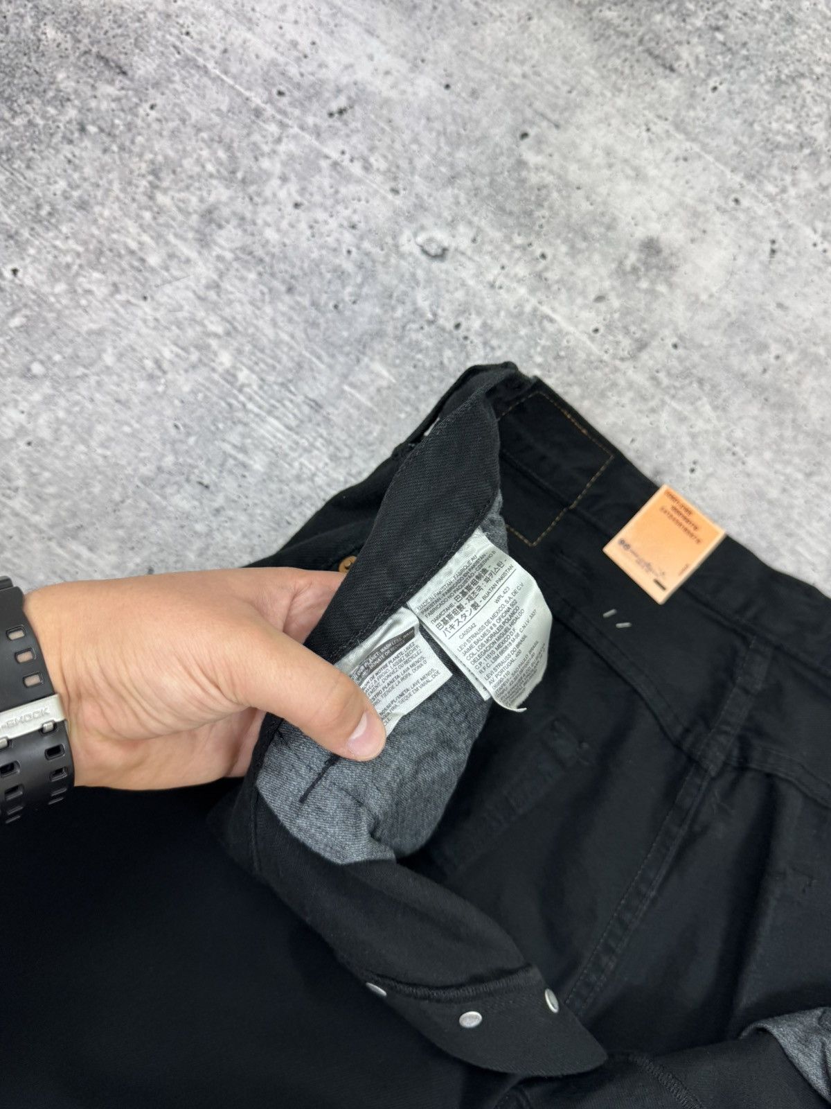 Levi's Vintage Levi’s 501 Straight Fit Black Denim Jeans Trousers Size US 38 / EU 54 - 13 Thumbnail
