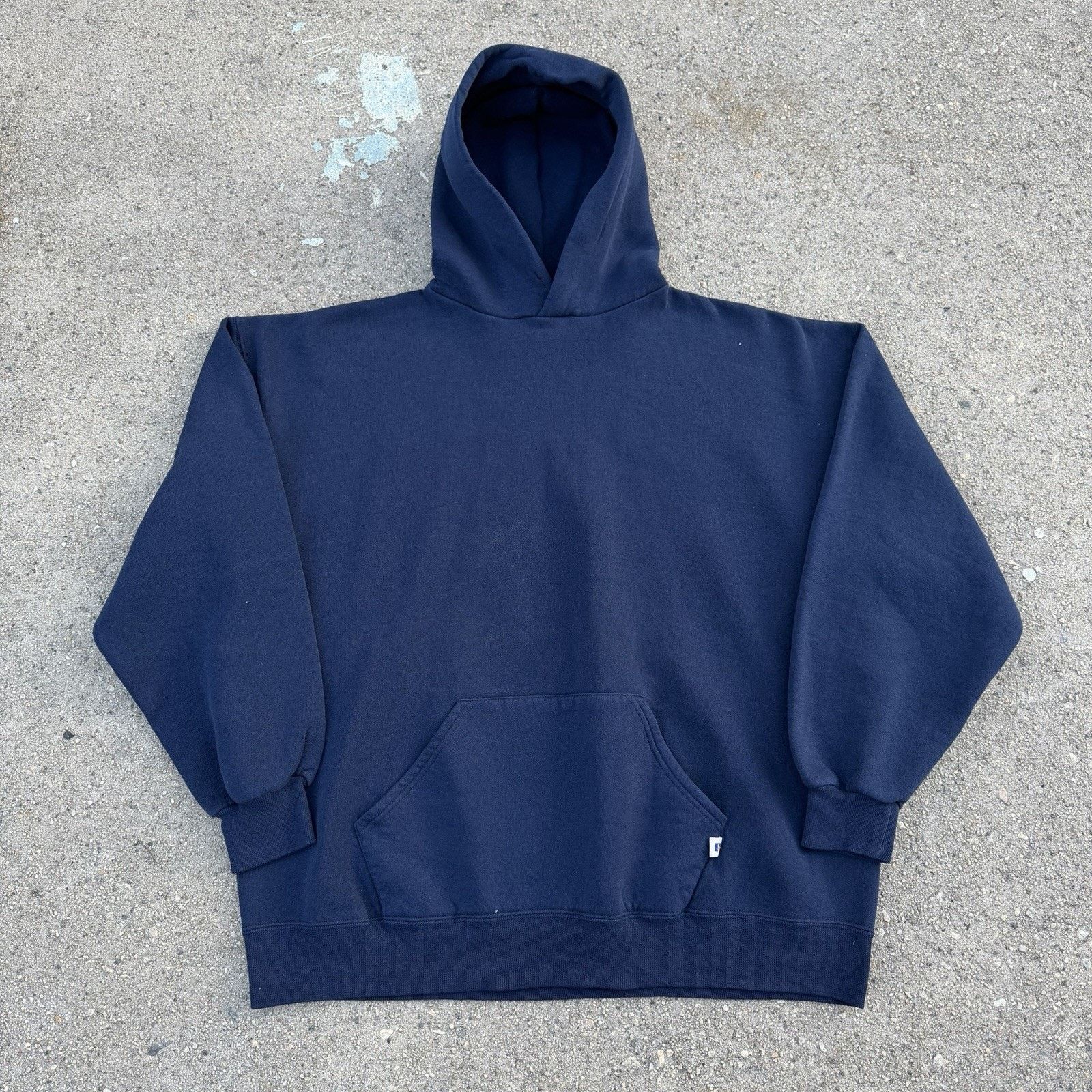 Russell Athletic Vintage 90s Russell Athletic Navy Blue Hoodie XXL Kanye West Size US XXL / EU 58 / 5 - 1 Thumbnail