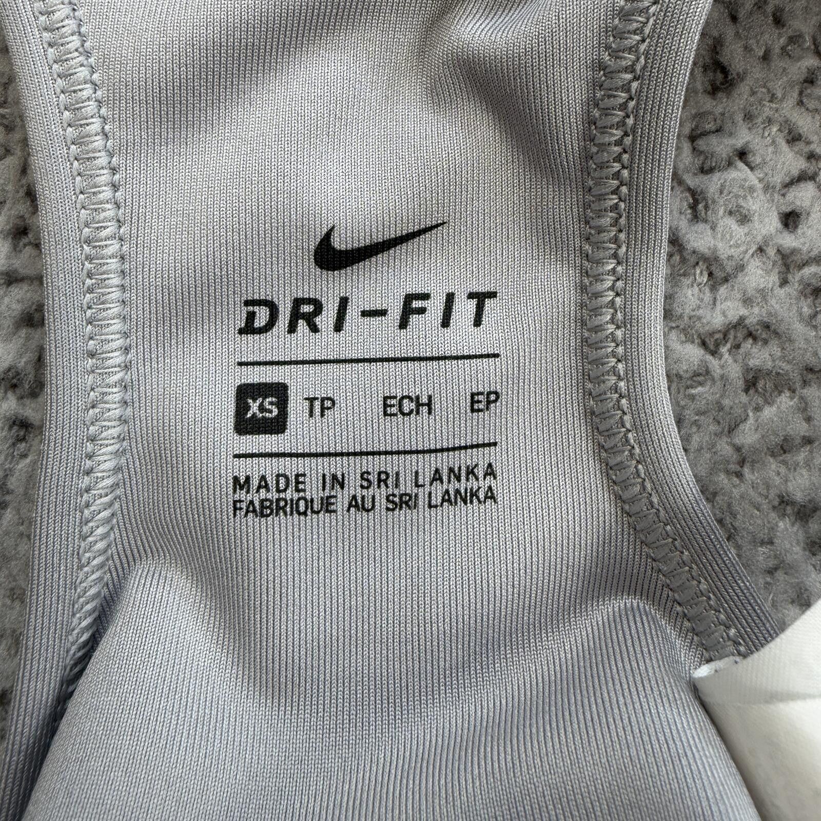 Nike Nike Dri Fit Sports Bra Gray XS All Over Swoosh Racerback Size ONE SIZE - 4 Thumbnail