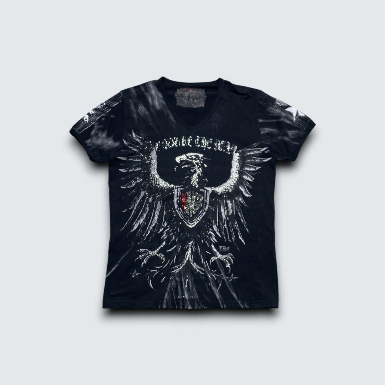 Japanese Brand 00s Affliction Style Eagle T-shirt Black L Size US L / EU 52-54 / 3 - 1 Thumbnail