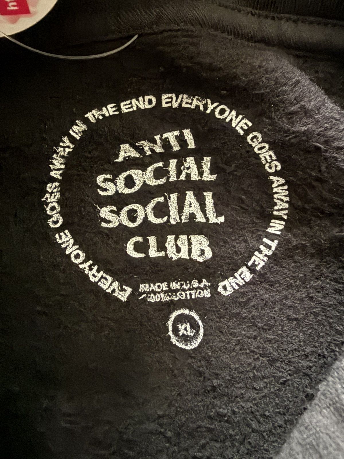 Anti Social Social Club × Fragment Design Anti Social Social Club x Fragment Design Hoodie Black XL Size US XL / EU 56 / 4 - 3 Thumbnail