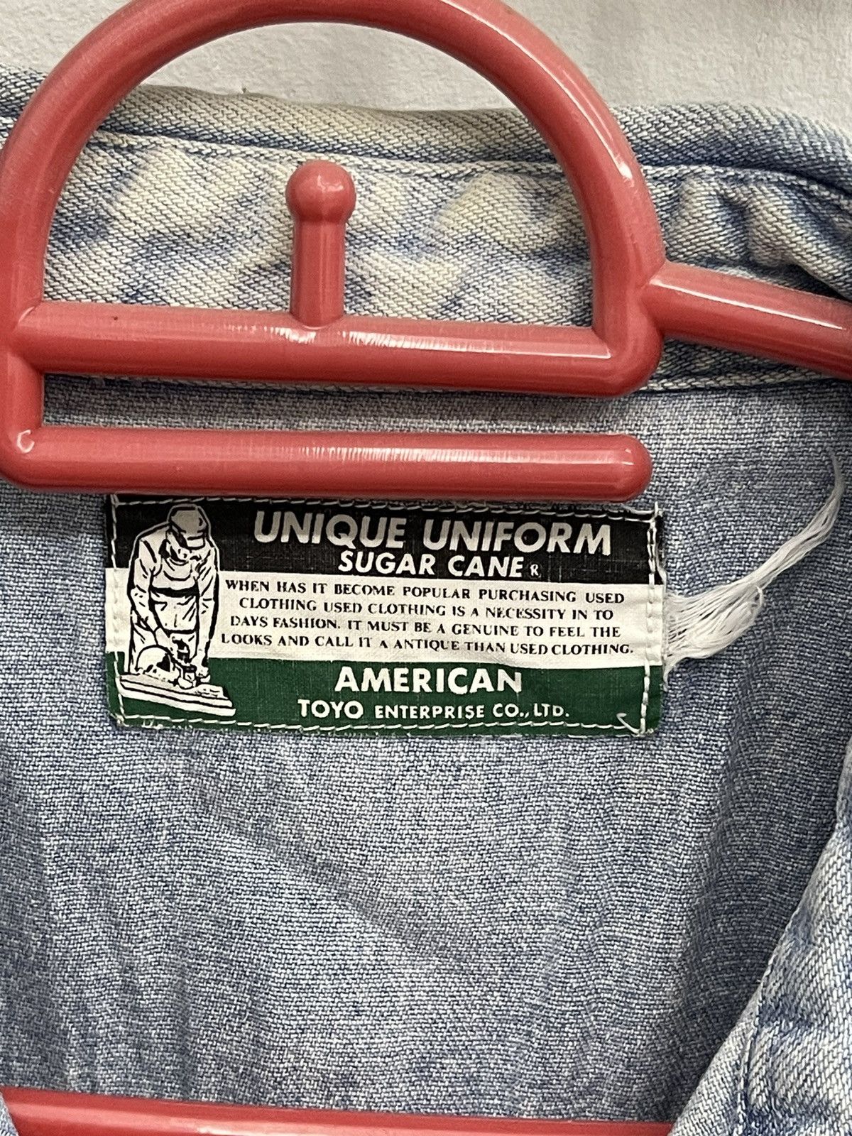 Sugar Cane Vintage Sugar Cane Double Pocket Work Shirt Distressed Size US XL / EU 56 / 4 - 6 Thumbnail